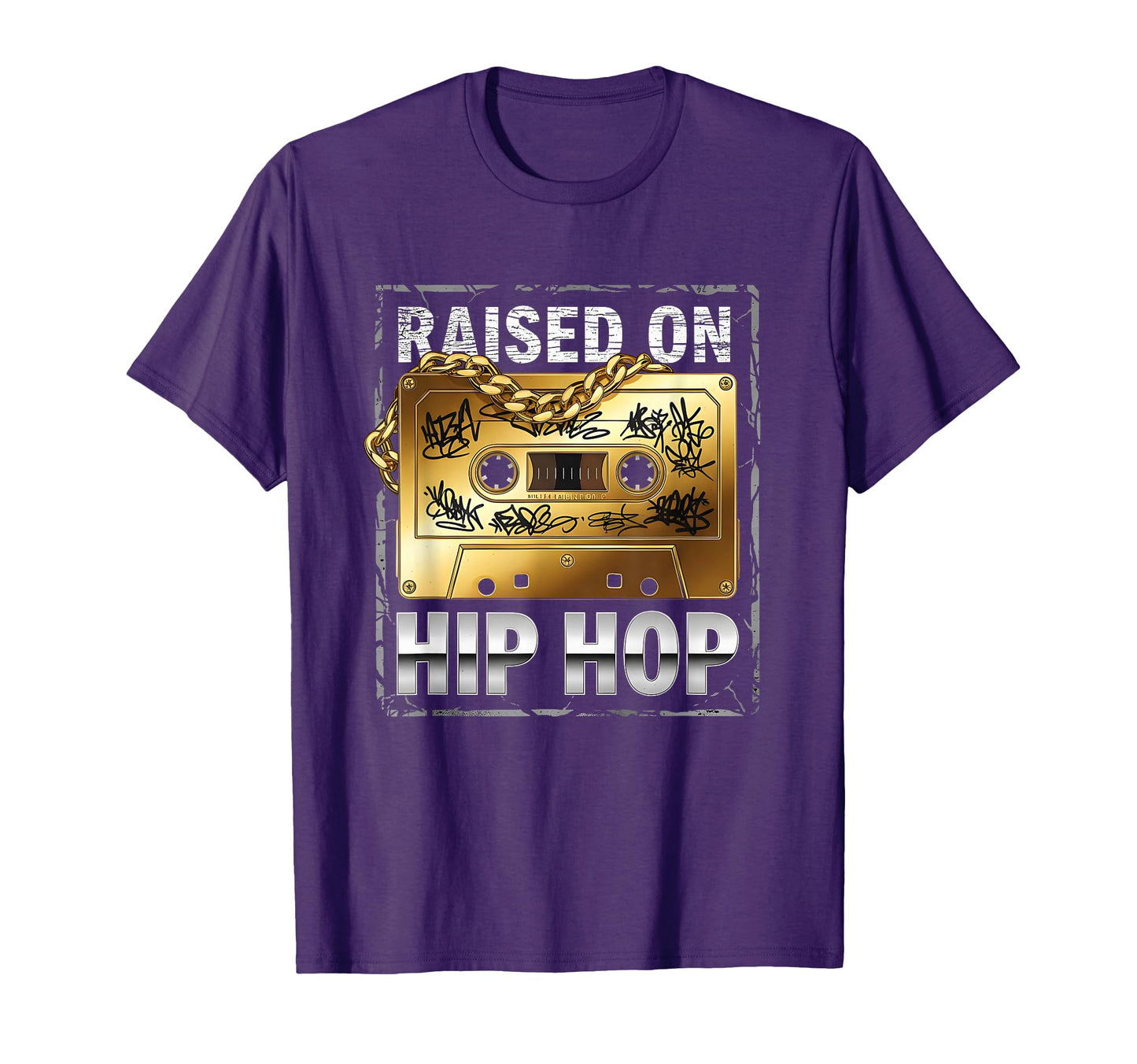 Raised Old School Cassette Tape T-Shirt - Custom Art Print Men Women - T-Shirt, Sweatshirt, Hoodie