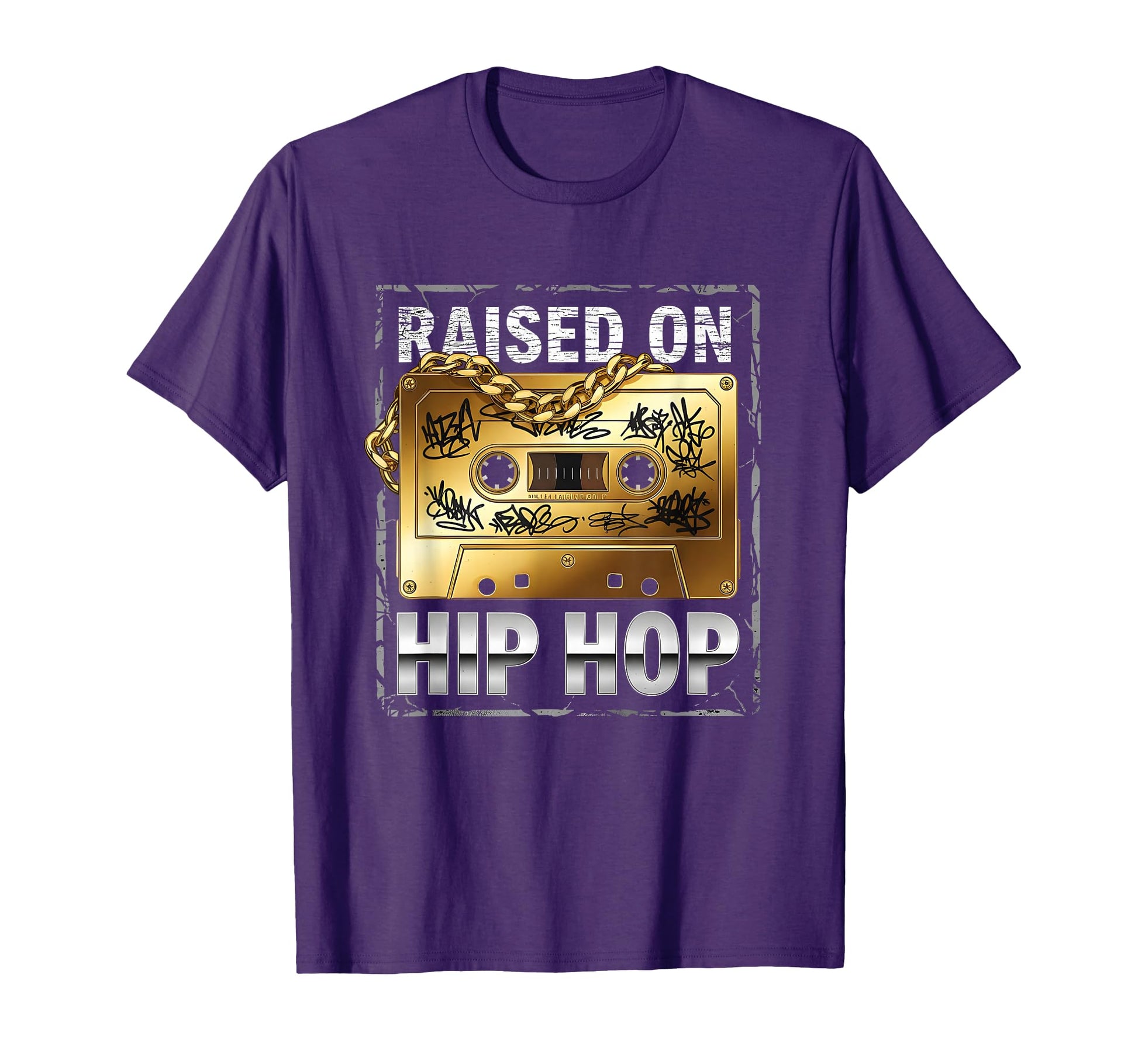 Raised Old School Cassette Tape T-Shirt - Custom Art Print Men Women - T-Shirt, Sweatshirt, Hoodie