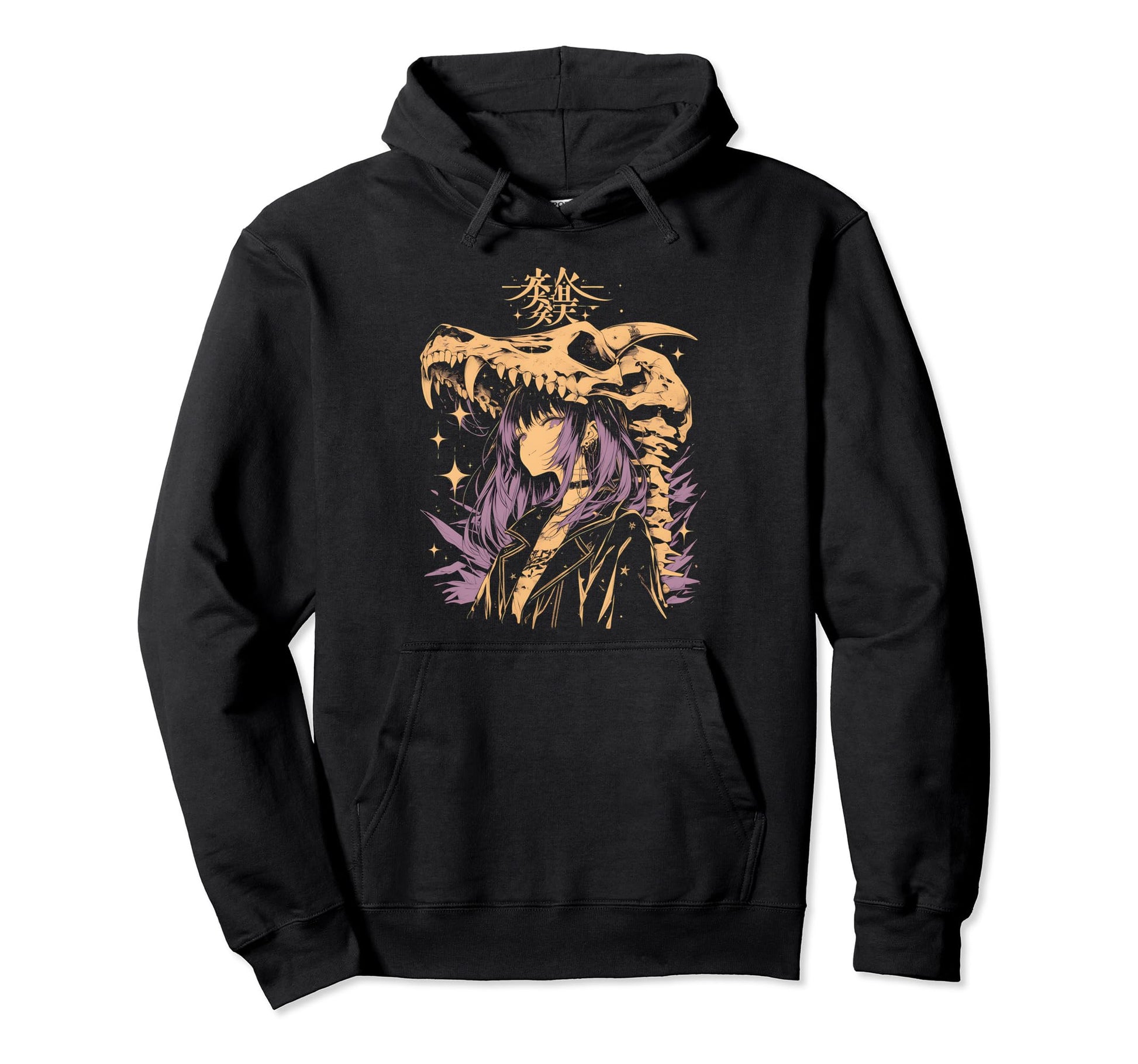 Goth Grunge Demon Anime Waifu Hoodie - Fun Novelty Design for Adults - T-Shirt, Sweatshirt, Hoodie