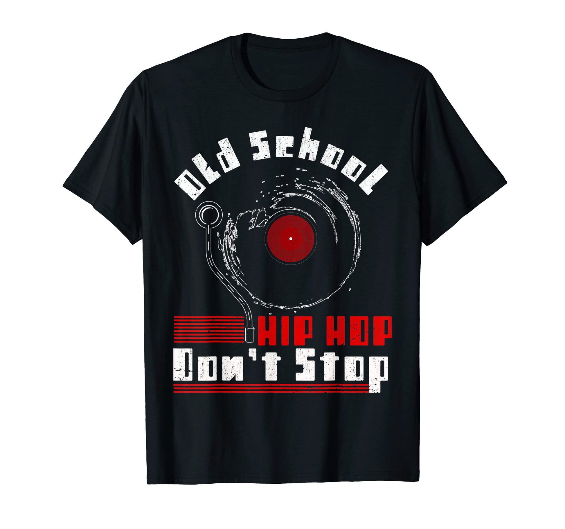 Old School Vinyl Hip Hop Music T-Shirt - Custom Art Print Men Women - T-Shirt, Sweatshirt, Hoodie