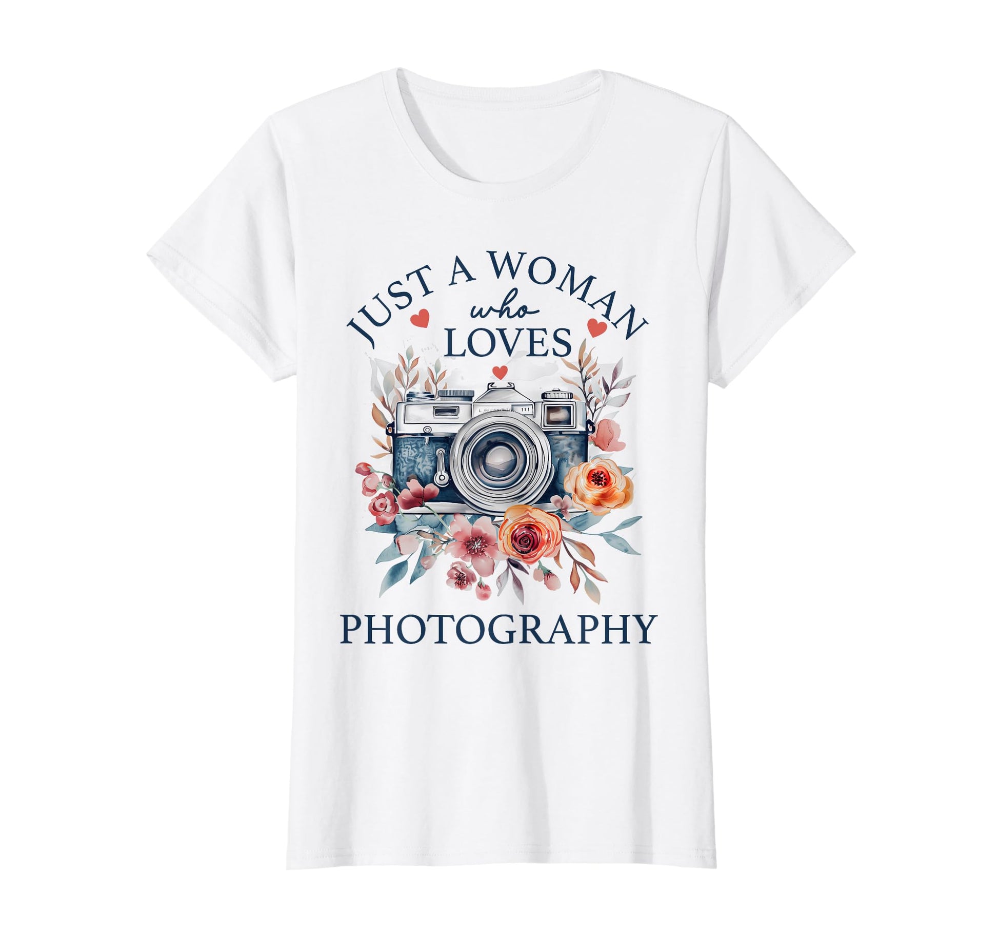 Photographer Camera Flowers Photography T-Shirt - Graphic Print Unisex - T-Shirt, Sweatshirt, Hoodie