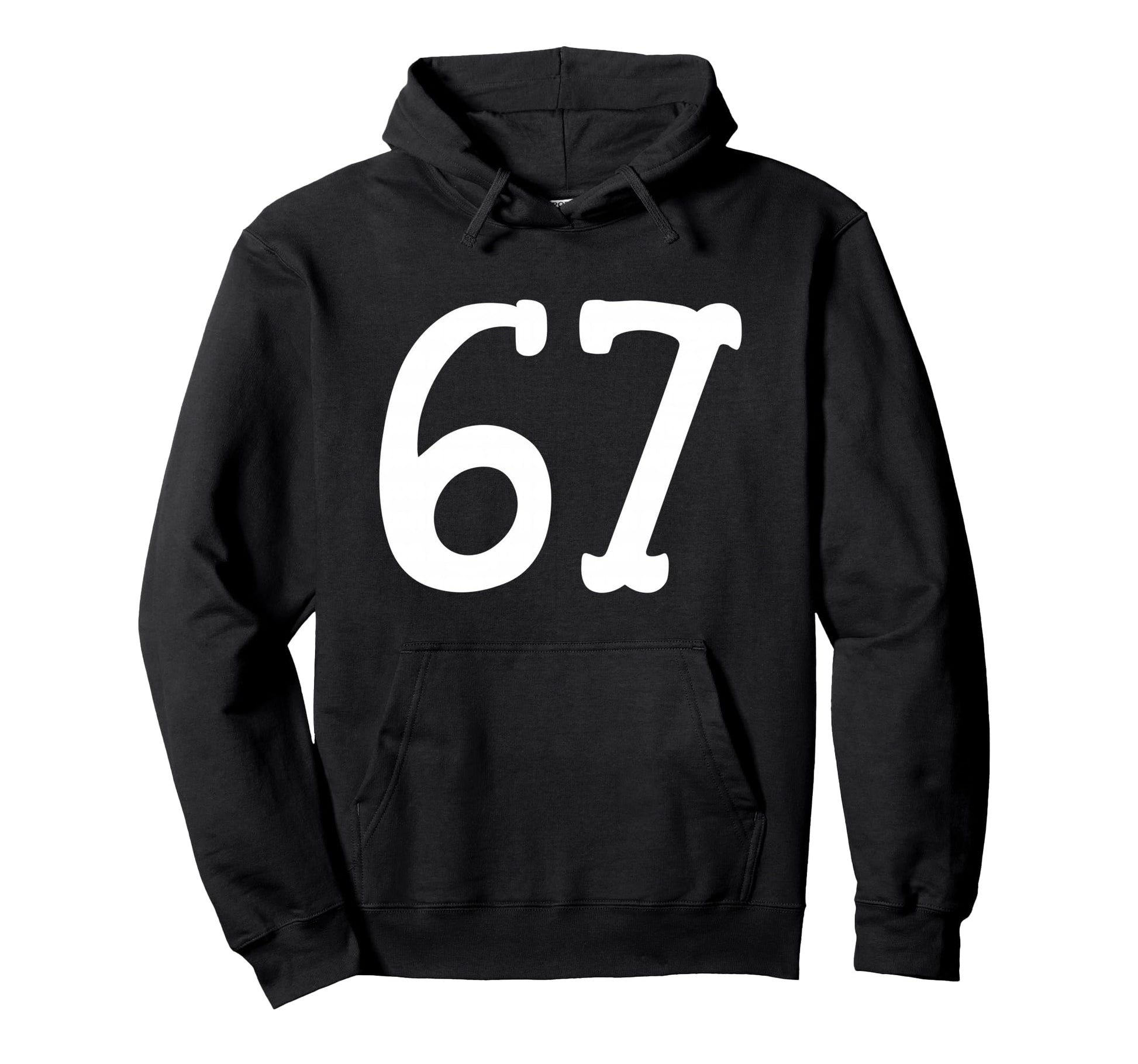 67 Western Serif Meme Cowboy Ranch Number Hoodie - Custom Art Print Unisex - T-Shirt, Sweatshirt, Hoodie