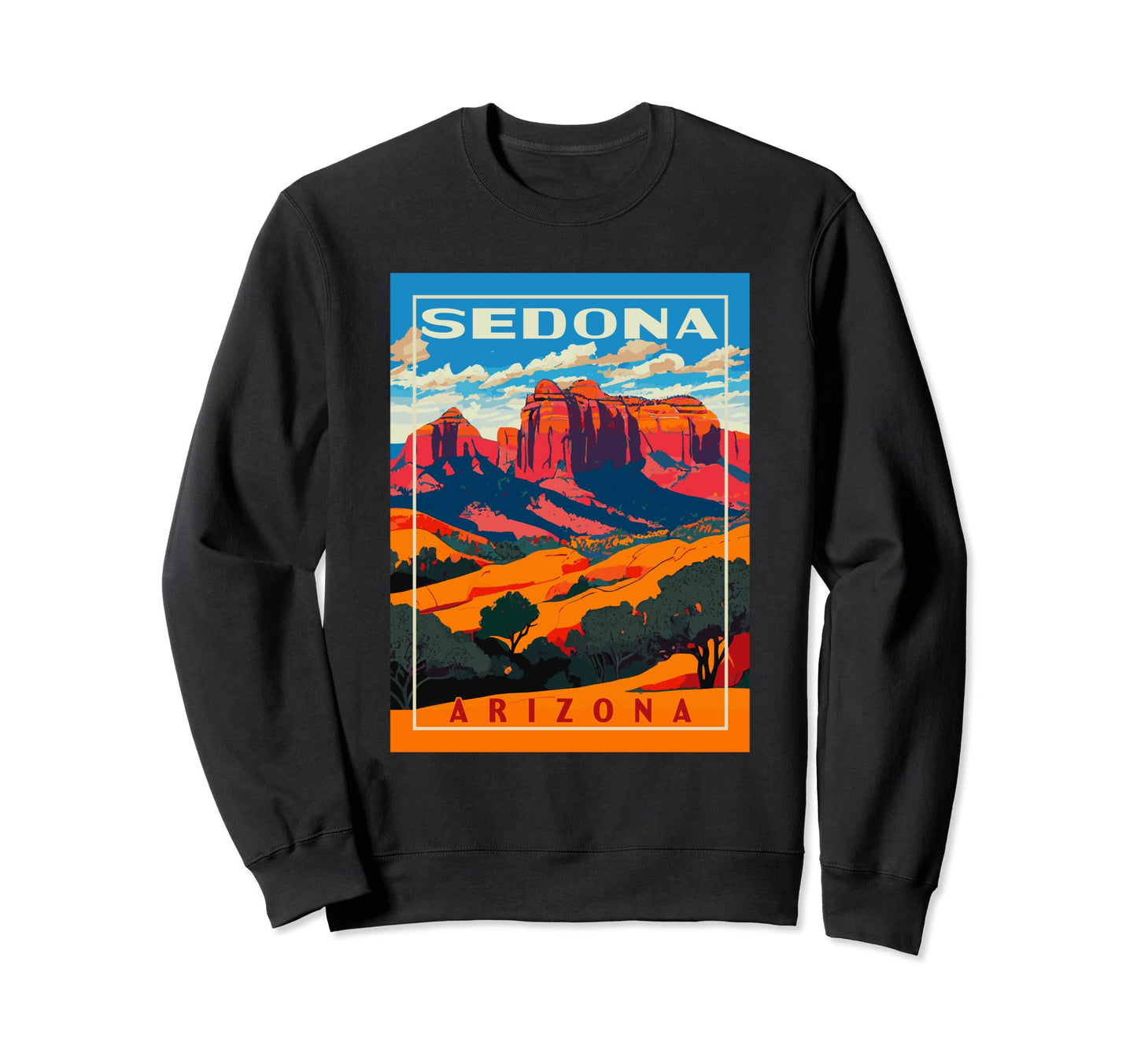 Sedona Arizona Wpa National Park Sweatshirt - Streetwear Style for Adults - T-Shirt, Sweatshirt, Hoodie