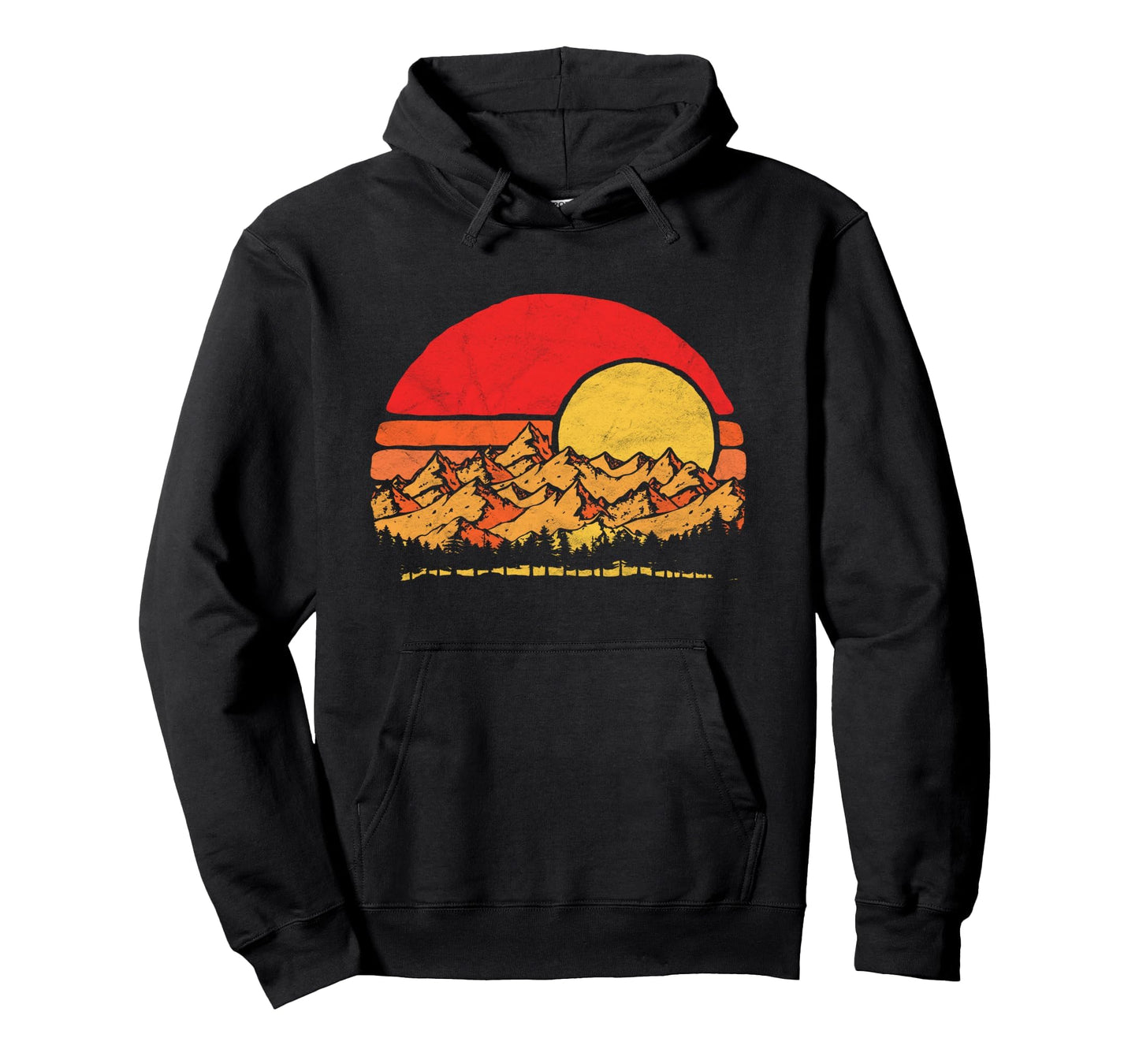 Southwest Mountains Distressed 80S Hoodie - Minimalist Print Men Women - T-Shirt, Sweatshirt, Hoodie