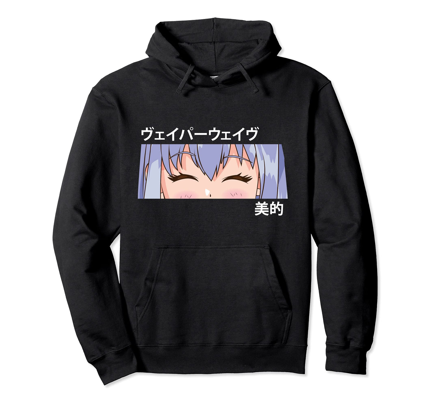 Anime Vaporwave Aesthetic Japanese Hoodie - Graphic Print for Adults - T-Shirt, Sweatshirt, Hoodie
