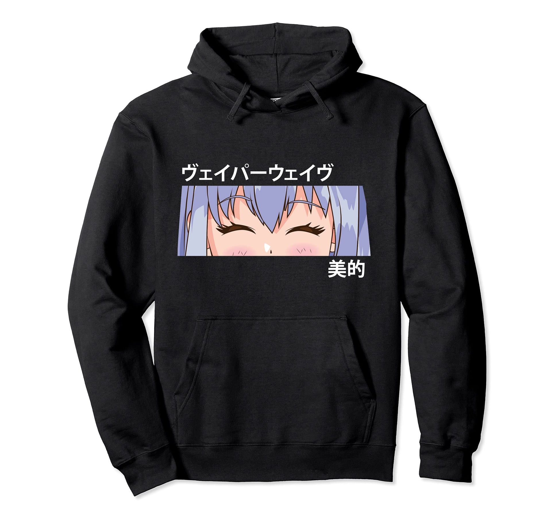 Anime Vaporwave Aesthetic Japanese Hoodie - Graphic Print for Adults - T-Shirt, Sweatshirt, Hoodie