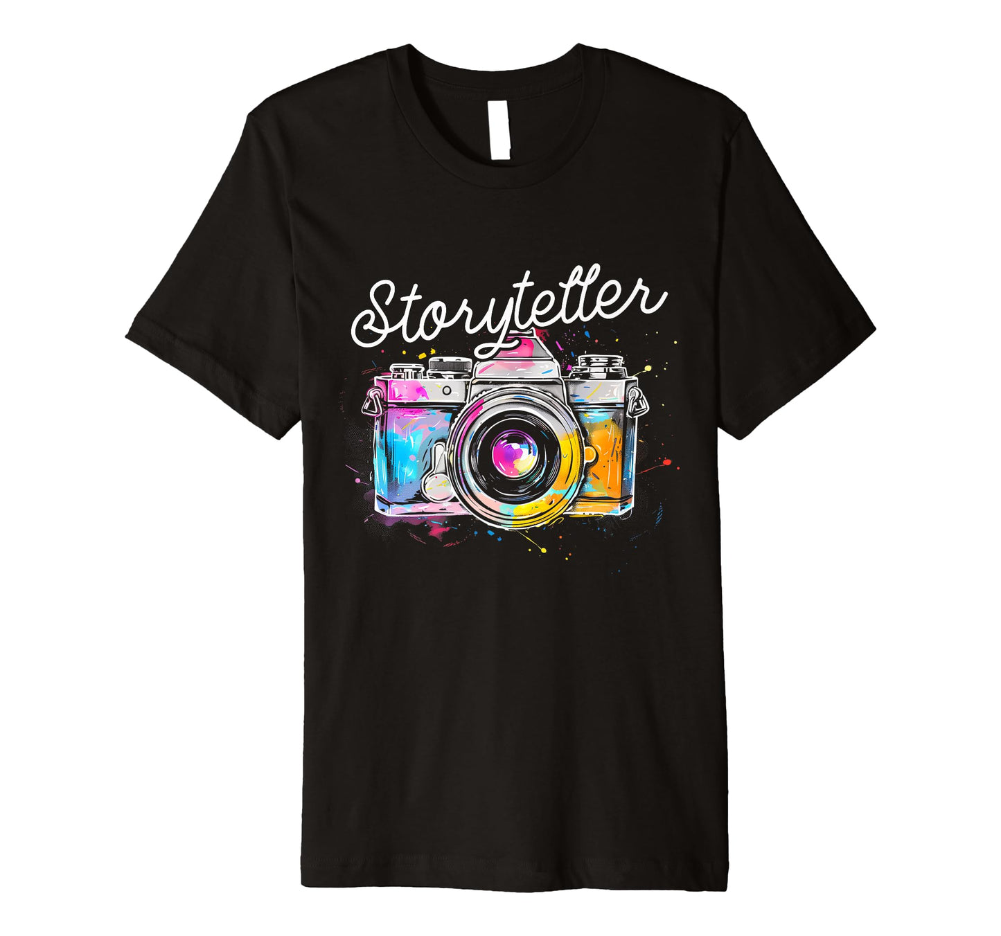 Photographer Storyteller Camera T-Shirt - Unique Graphic for Adults - T-Shirt, Sweatshirt, Hoodie
