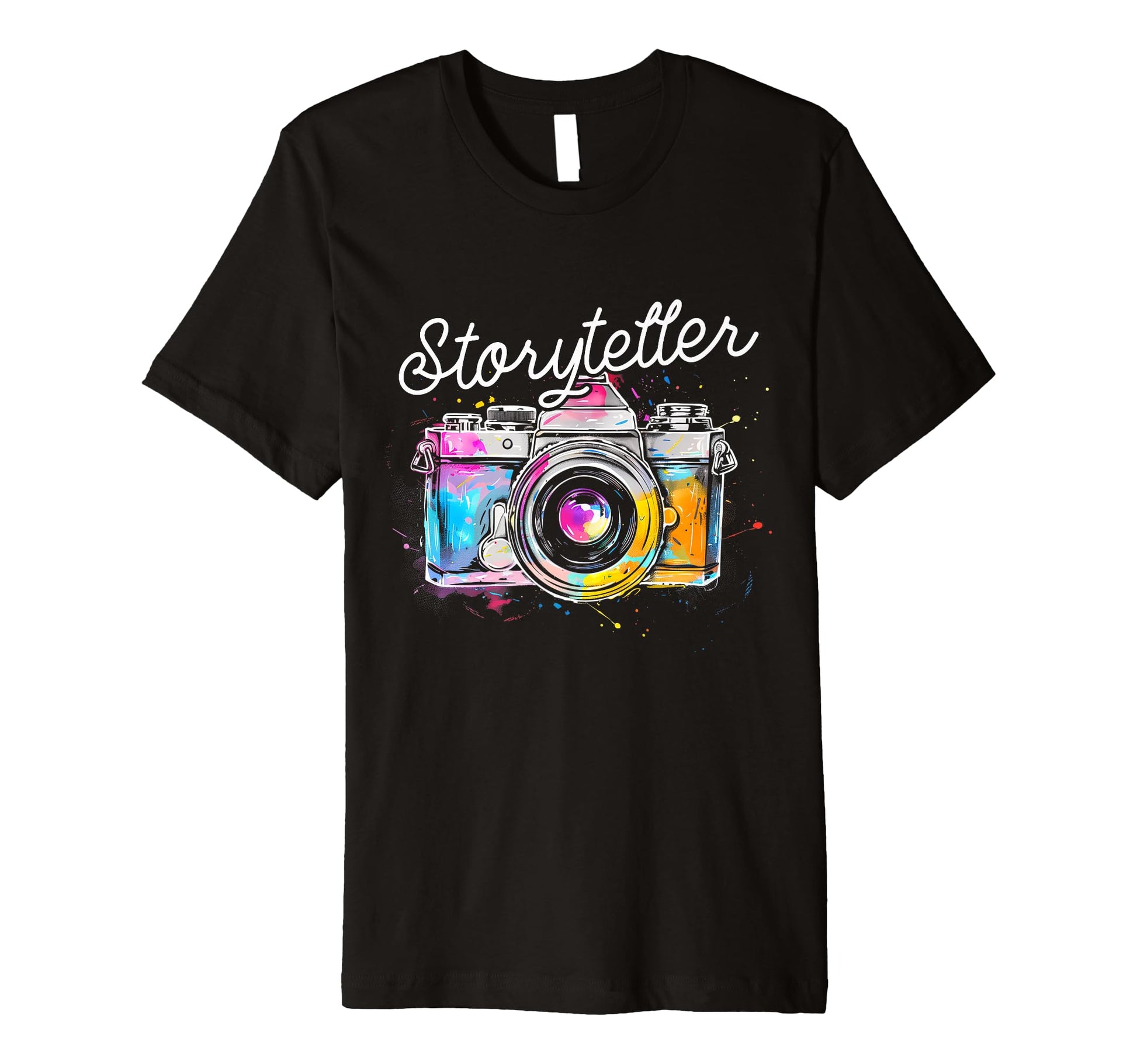Photographer Storyteller Camera T-Shirt - Unique Graphic for Adults - T-Shirt, Sweatshirt, Hoodie