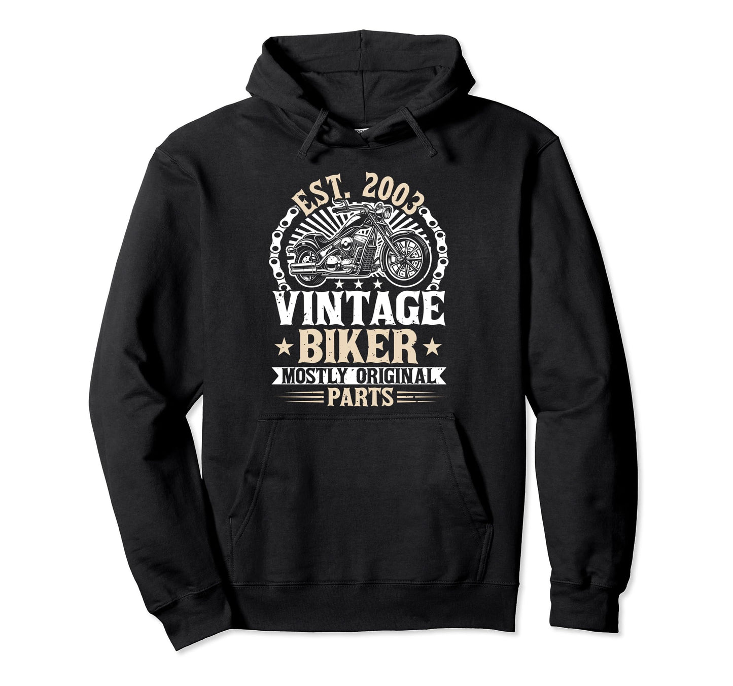 Motorcycle Biker Birthday Born 2003 2003 Hoodie - Trendy Graphic Unisex - T-Shirt, Sweatshirt, Hoodie