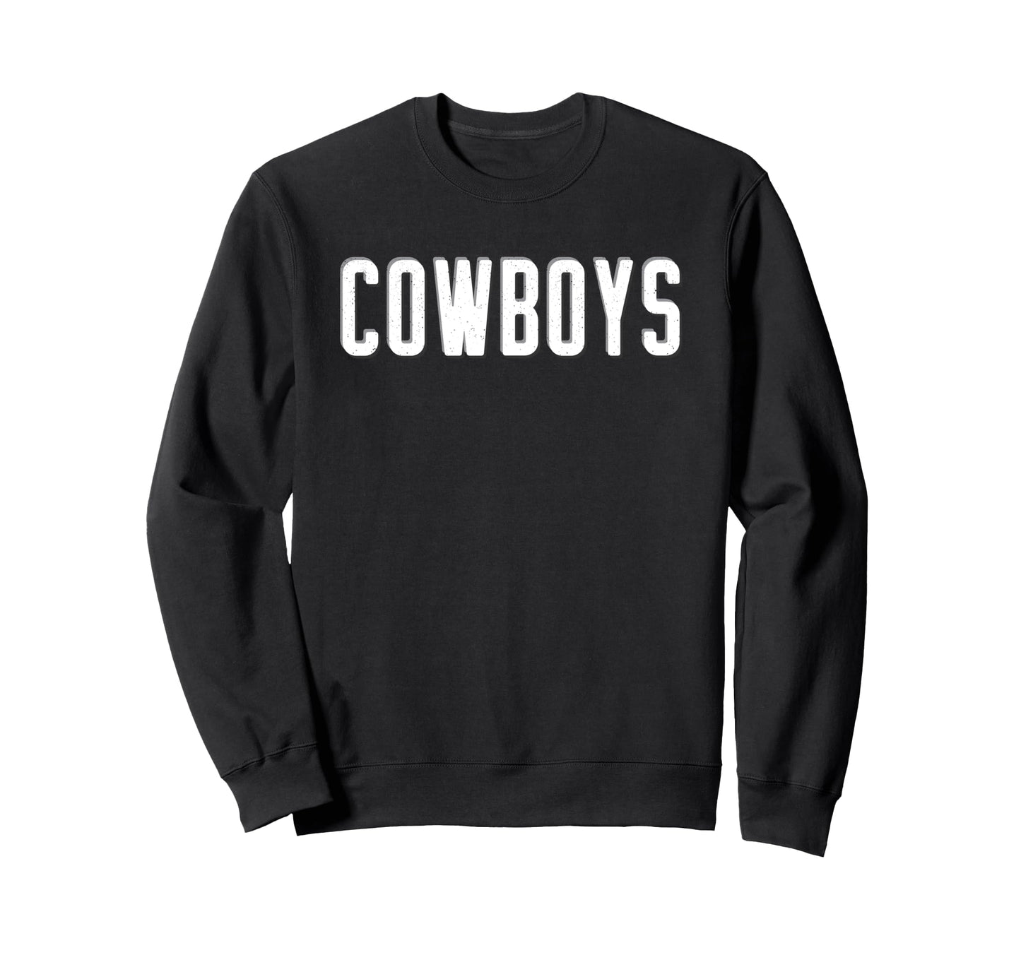Cowboys West Distressed Hs Sweatshirt - Fun Novelty Design Unisex - T-Shirt, Sweatshirt, Hoodie