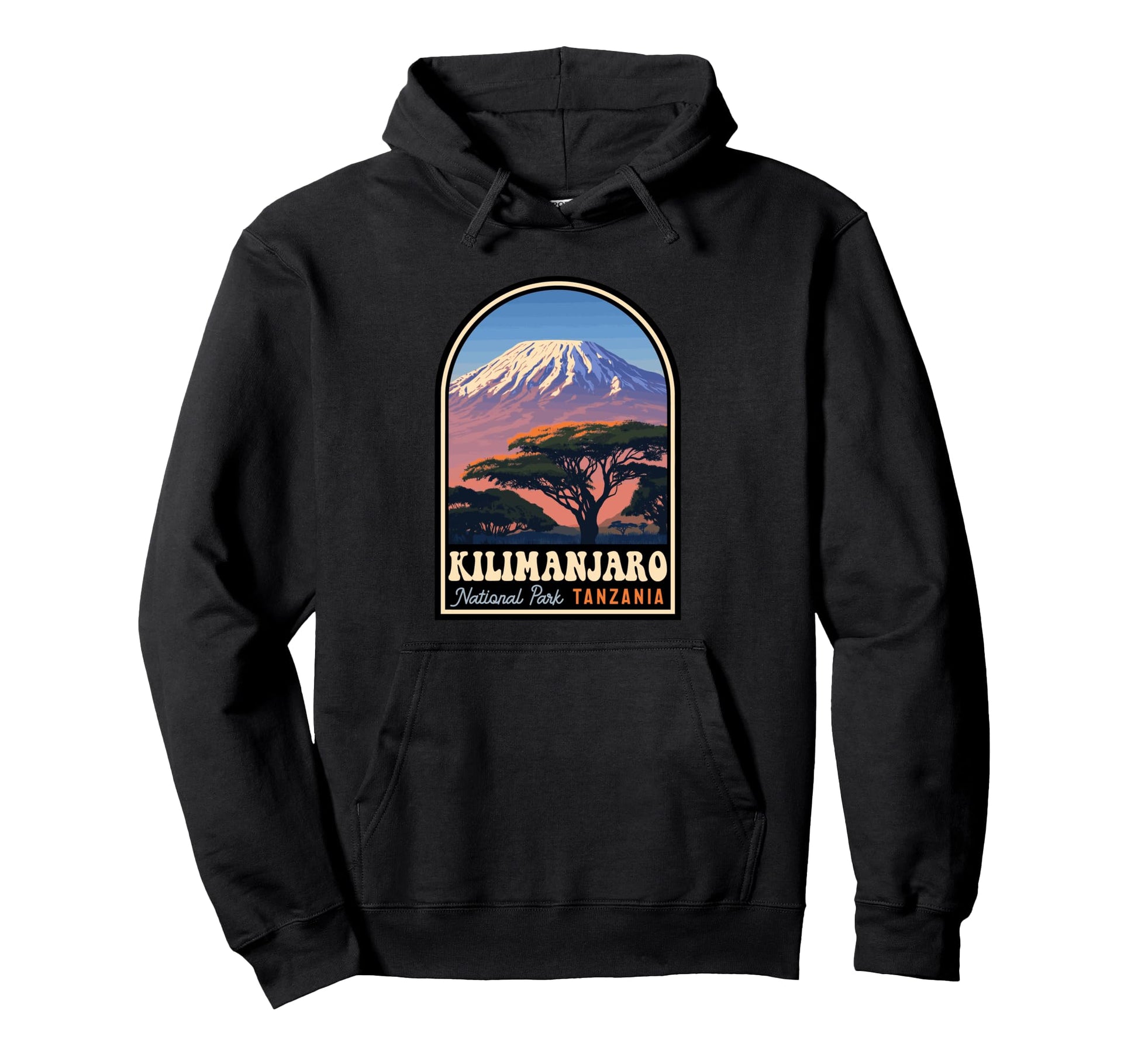 Kilimanjaro National Park Tanzania Hoodie - Aesthetic Graphic Men Women - T-Shirt, Sweatshirt, Hoodie
