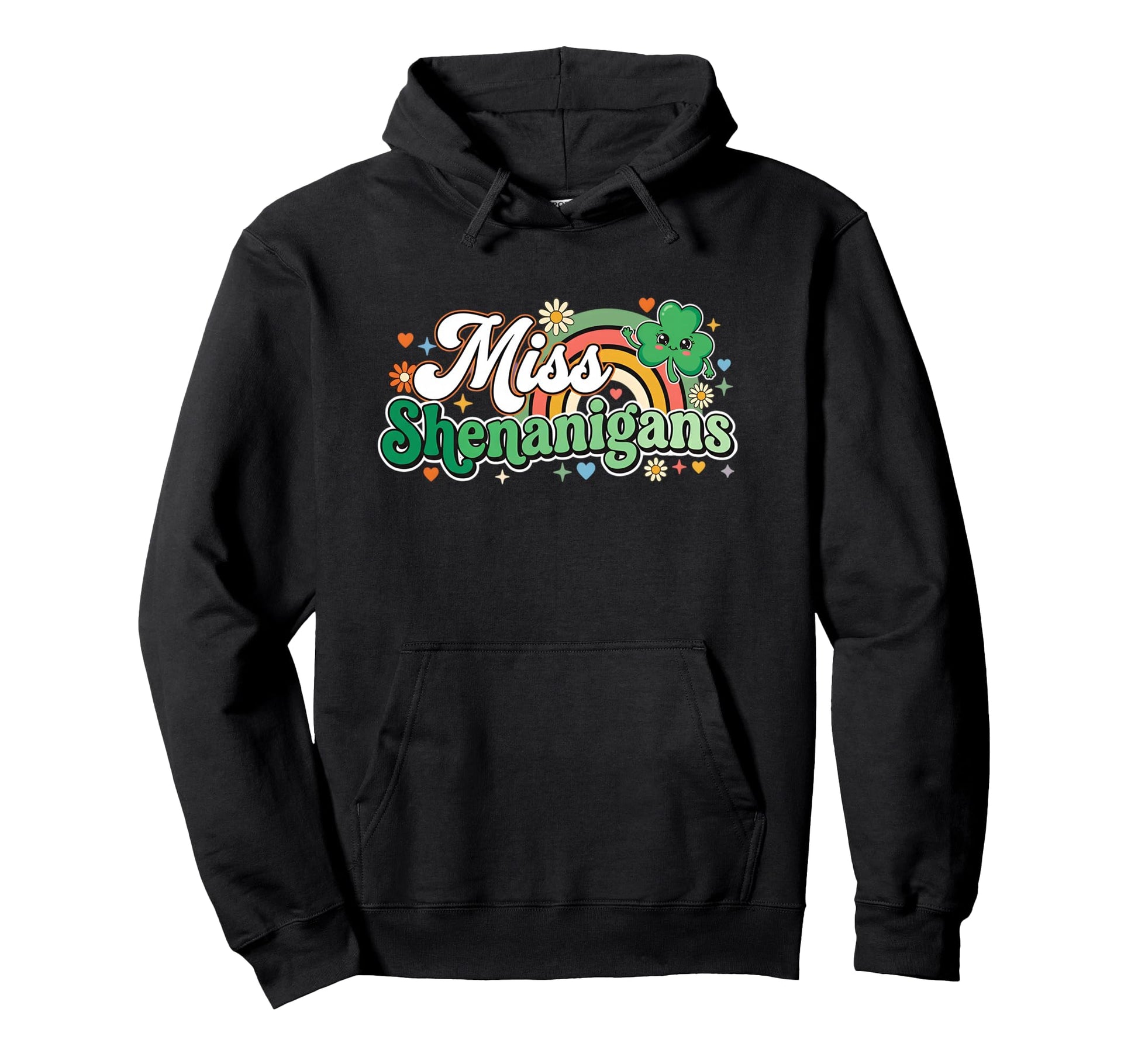 Miss Shenanigans St Patricks Day Hoodie - Casual Everyday Wear for Adults - T-Shirt, Sweatshirt, Hoodie