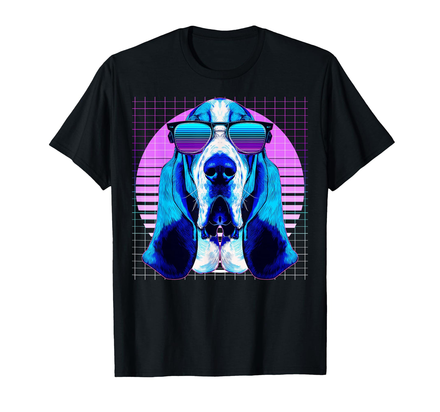 Basset Hound Sunglasses Dog T-Shirt - Fun Novelty Design for Adults - T-Shirt, Sweatshirt, Hoodie