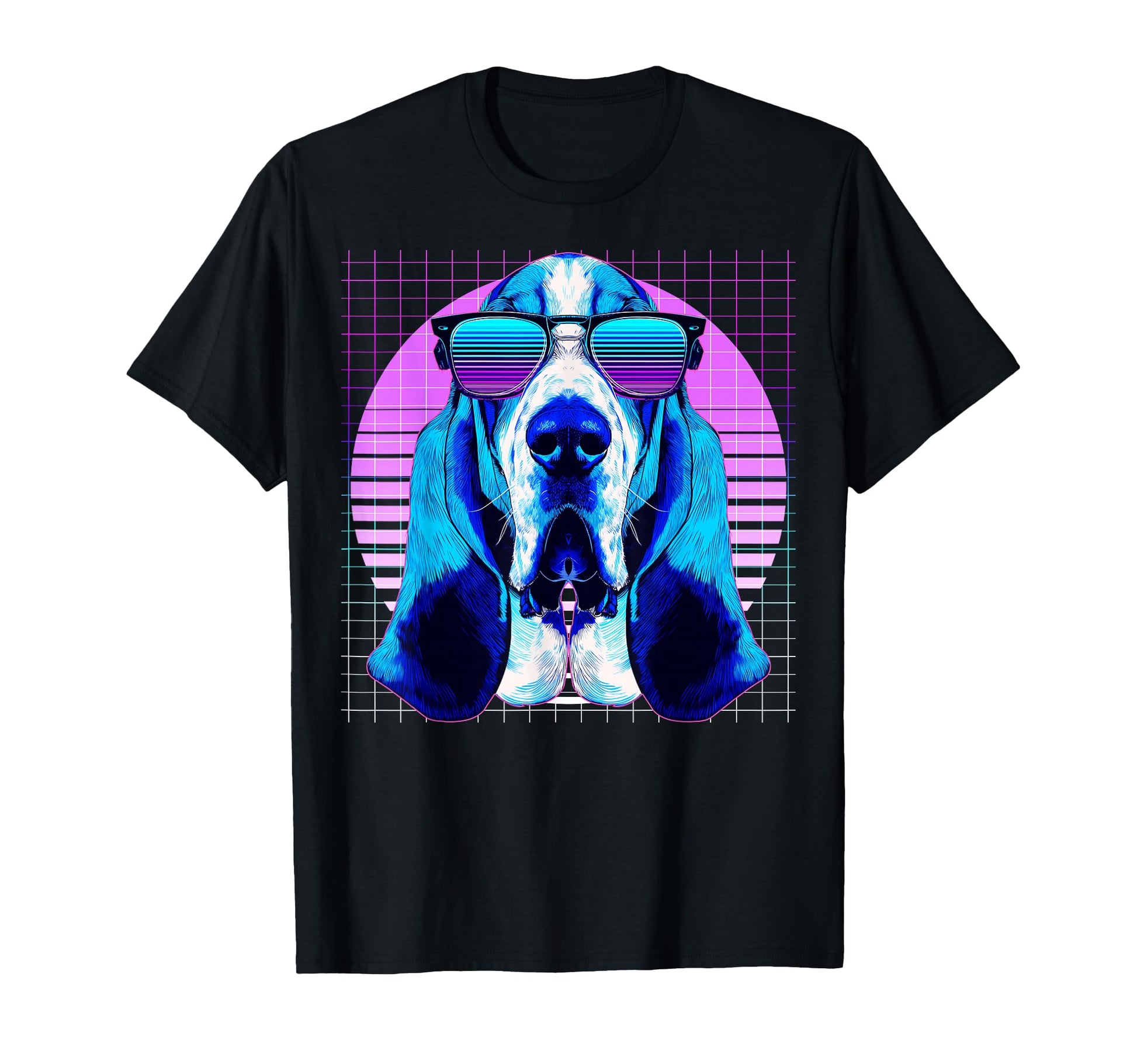 Basset Hound Sunglasses Dog T-Shirt - Fun Novelty Design for Adults - T-Shirt, Sweatshirt, Hoodie