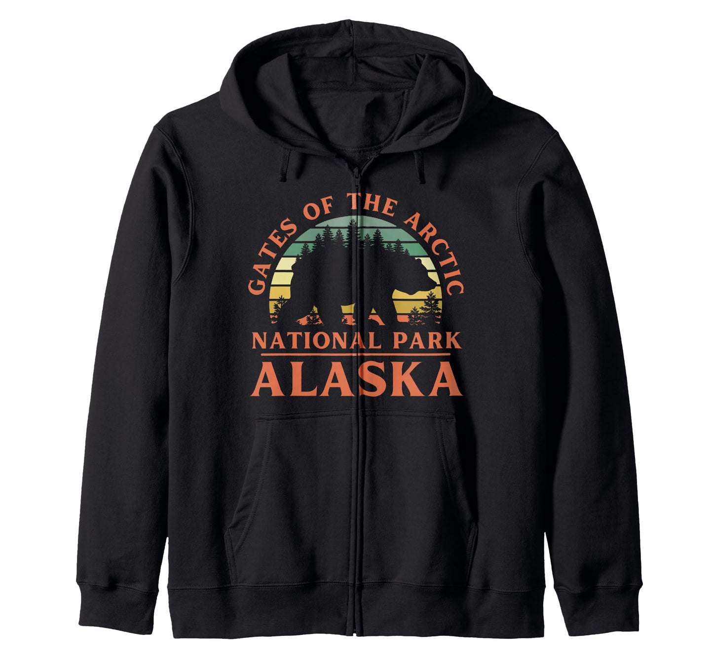 Gates Arctic National Park Alaska Usa Hoodie - Minimalist Print Unisex - T-Shirt, Sweatshirt, Hoodie