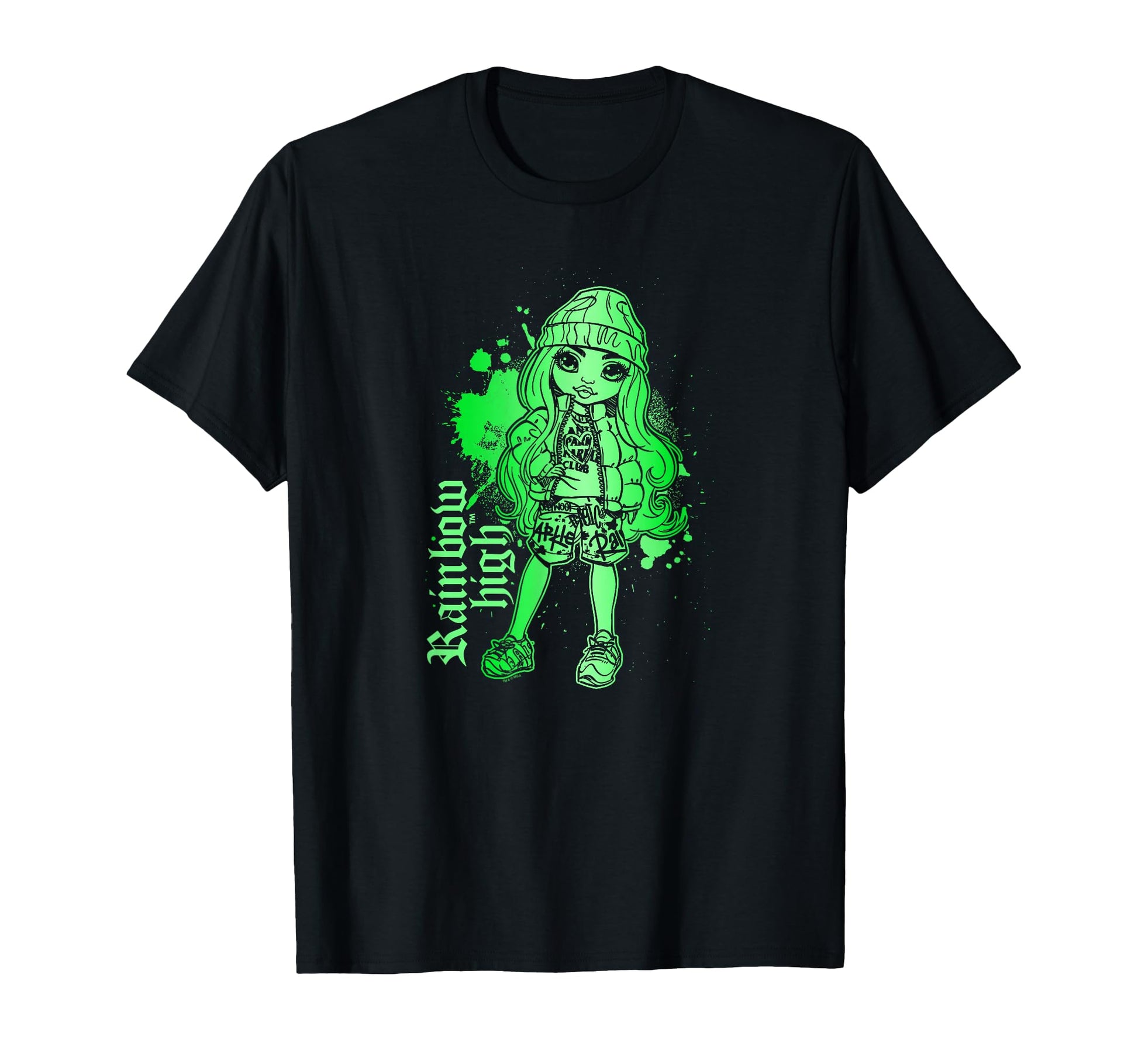 Rainbow High Jade Hunter Green Paint T-Shirt - Minimalist Print Unisex - T-Shirt, Sweatshirt, Hoodie
