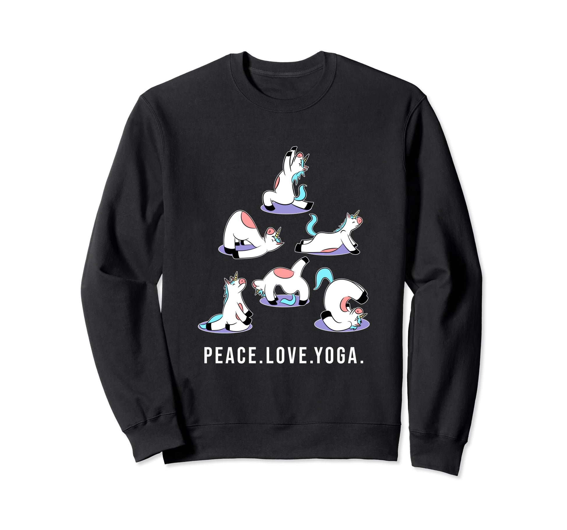 Unicorn Yoga Position And T-Shirt - Casual Everyday Wear Men Women - T-Shirt, Sweatshirt, Hoodie