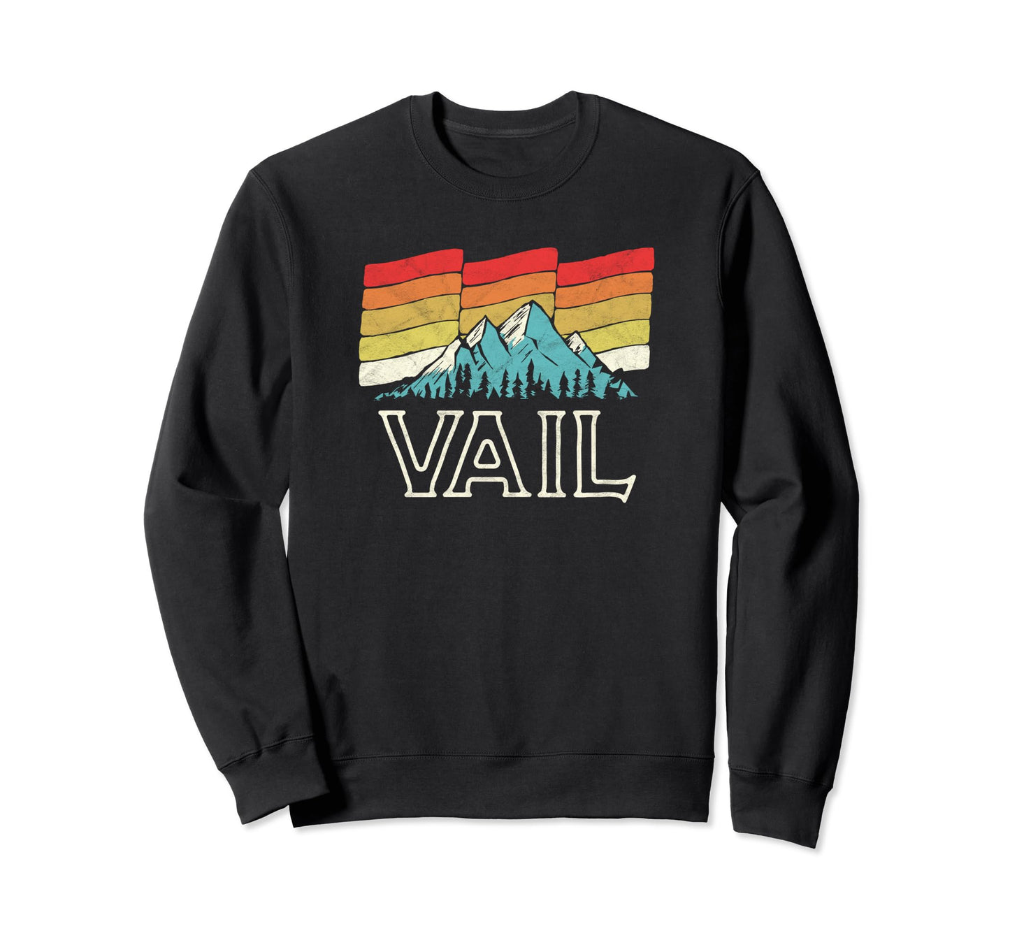 Vail Colorado Mountains Ski Sweatshirt - Novelty Apparel Men Women - T-Shirt, Sweatshirt, Hoodie