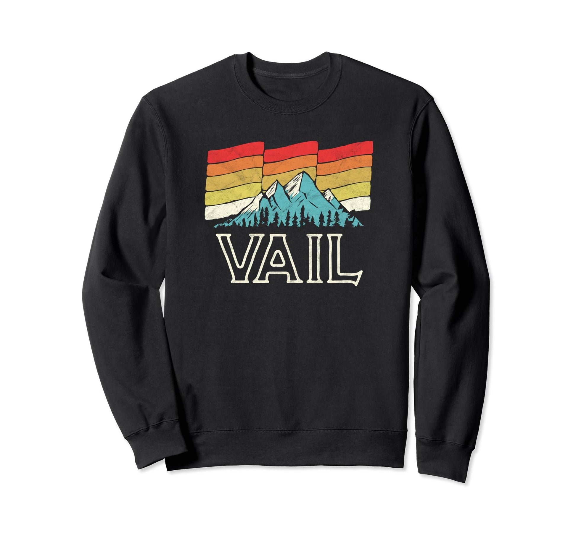 Vail Colorado Mountains Ski Sweatshirt - Novelty Apparel Men Women - T-Shirt, Sweatshirt, Hoodie