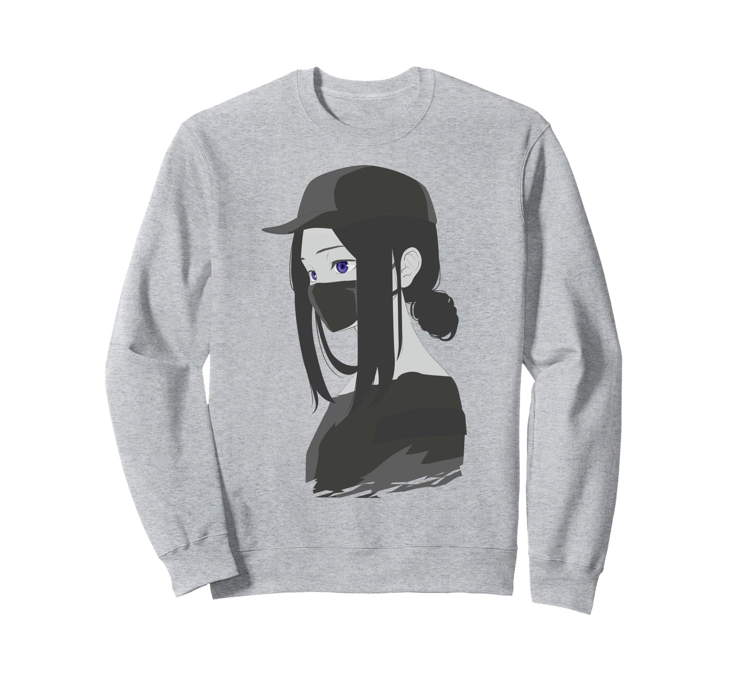Anti Social Japanese Aesthetic Sweatshirt - Fun Novelty Design Men Women - T-Shirt, Sweatshirt, Hoodie