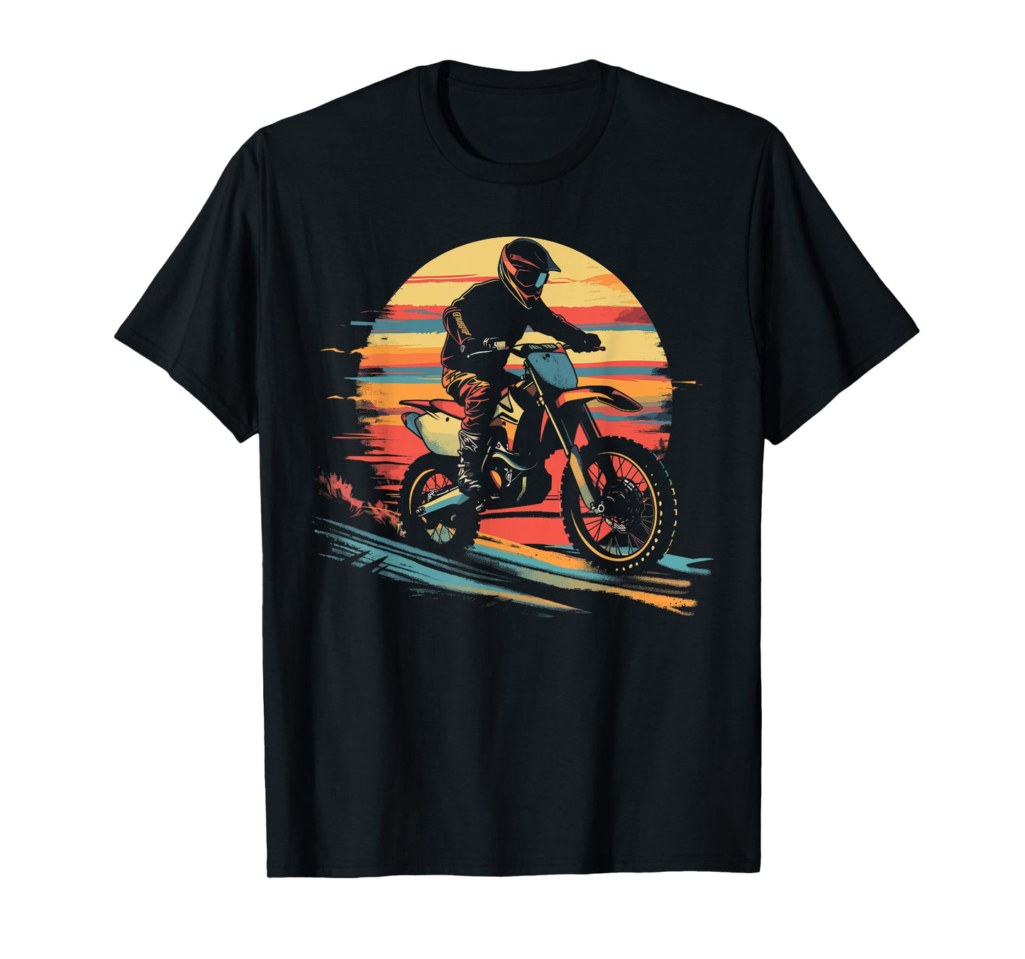 Bike Dirtbike Dirt Bike Rider Motocross T-Shirt - Custom Art Print Unisex - T-Shirt, Sweatshirt, Hoodie