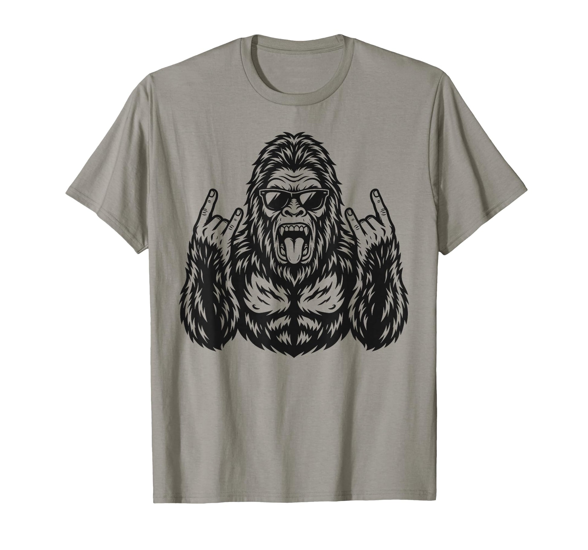 Rock Bigfoot Heavy Metal Vibes T-Shirt - Casual Everyday Wear for Adults - T-Shirt, Sweatshirt, Hoodie