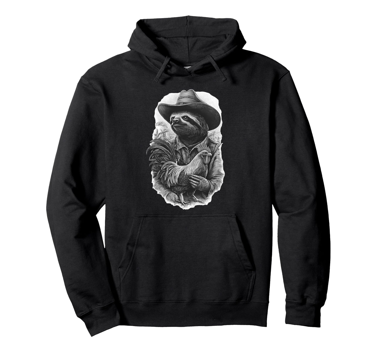 Sloth Cowboy Rodeo Cowgirl Western Hoodie - Fun Novelty Design Unisex - T-Shirt, Sweatshirt, Hoodie