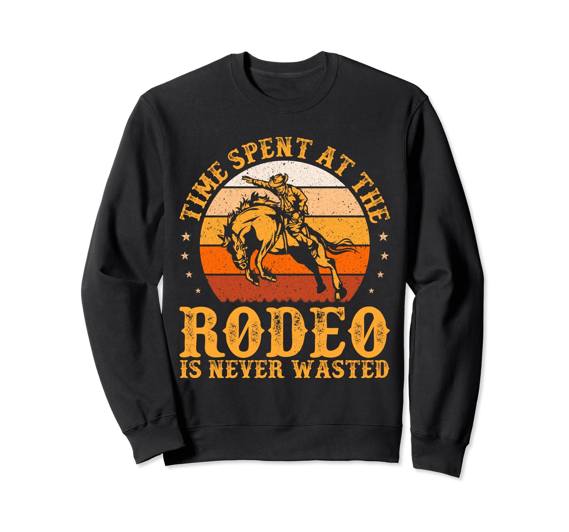 Bronc Riding Bucking Horse Western Sweatshirt - Streetwear Style Unisex - T-Shirt, Sweatshirt, Hoodie