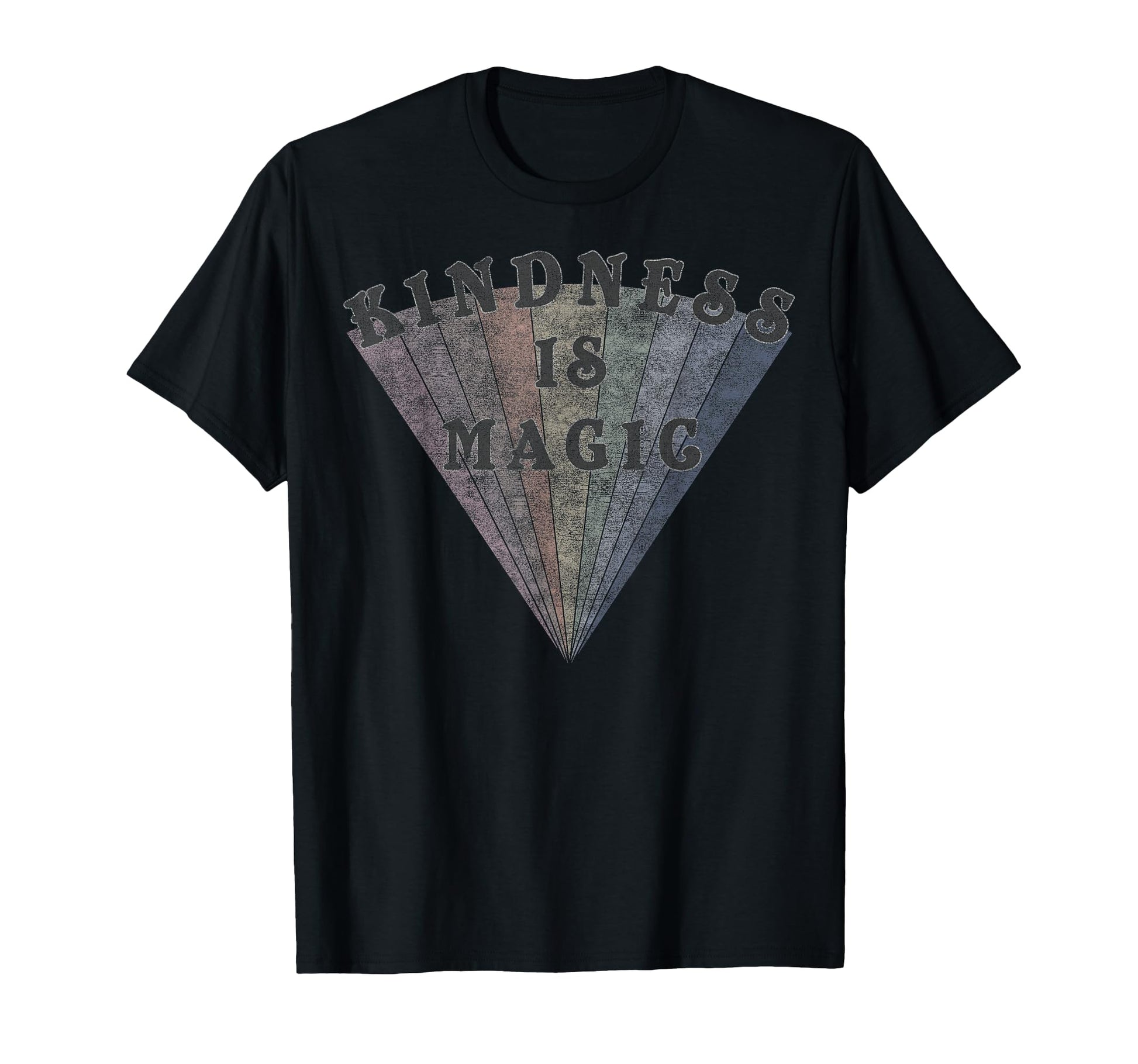 Kindness Is Magic Rainbow Positive T-Shirt - Unique Graphic Unisex - T-Shirt, Sweatshirt, Hoodie