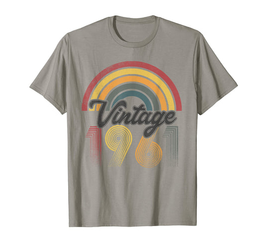1961 60Th Birthday Gift Rainbow T-Shirt - Graphic Print Unisex - T-Shirt, Sweatshirt, Hoodie