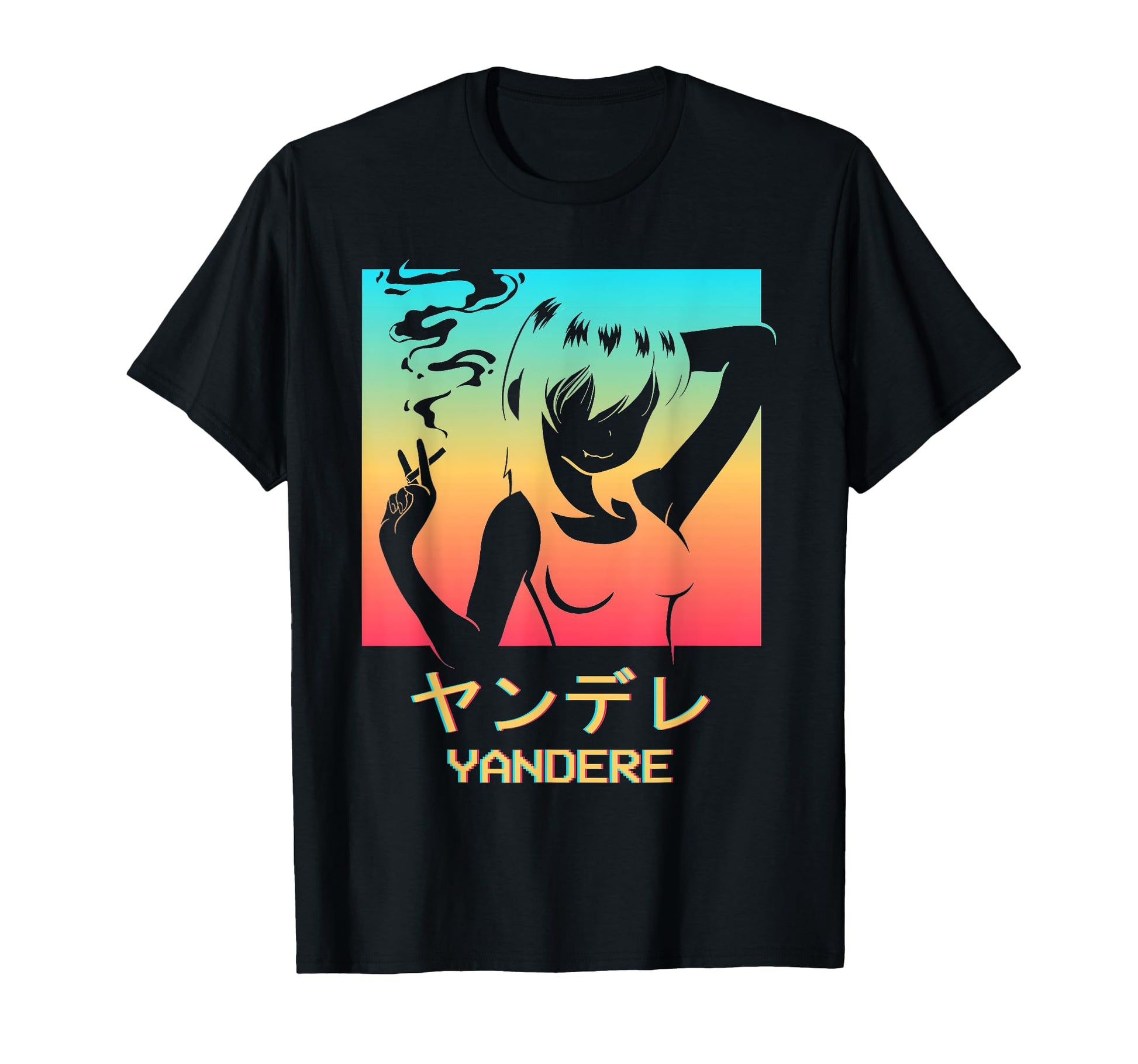 Yandere Anime Waifu Vaporwave Aesthetic T-Shirt - Streetwear Style Unisex - T-Shirt, Sweatshirt, Hoodie