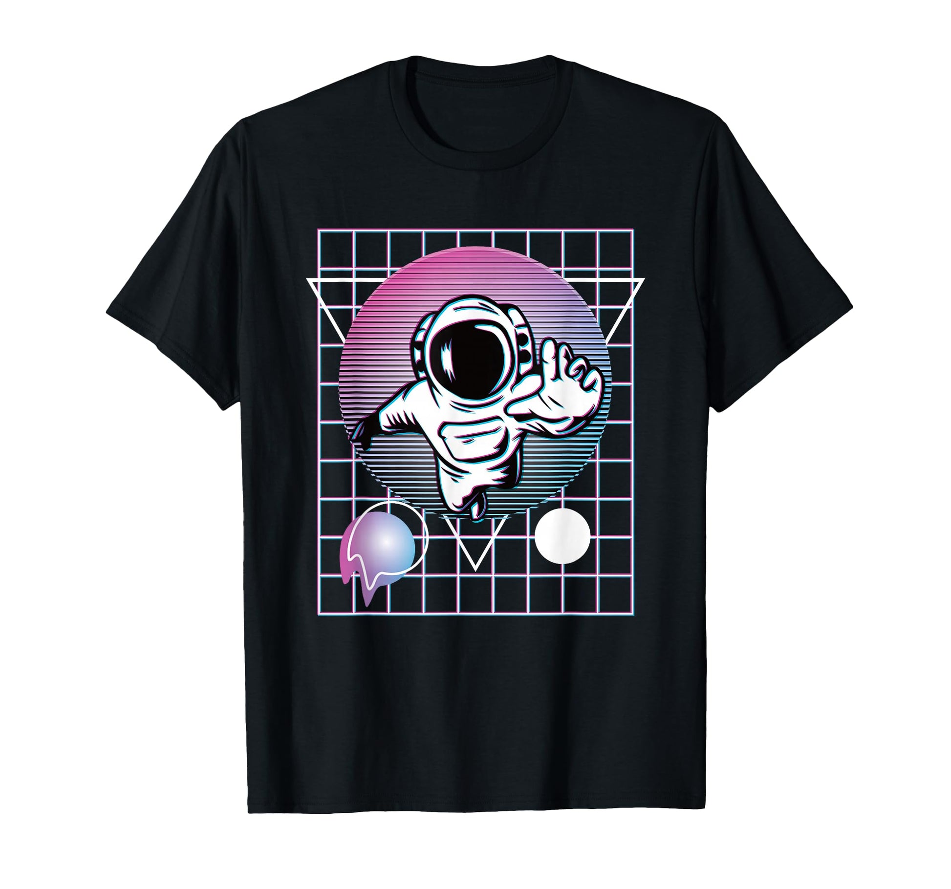 Astronaut Space Explorer Synthwave T-Shirt - Graphic Print for Adults - T-Shirt, Sweatshirt, Hoodie