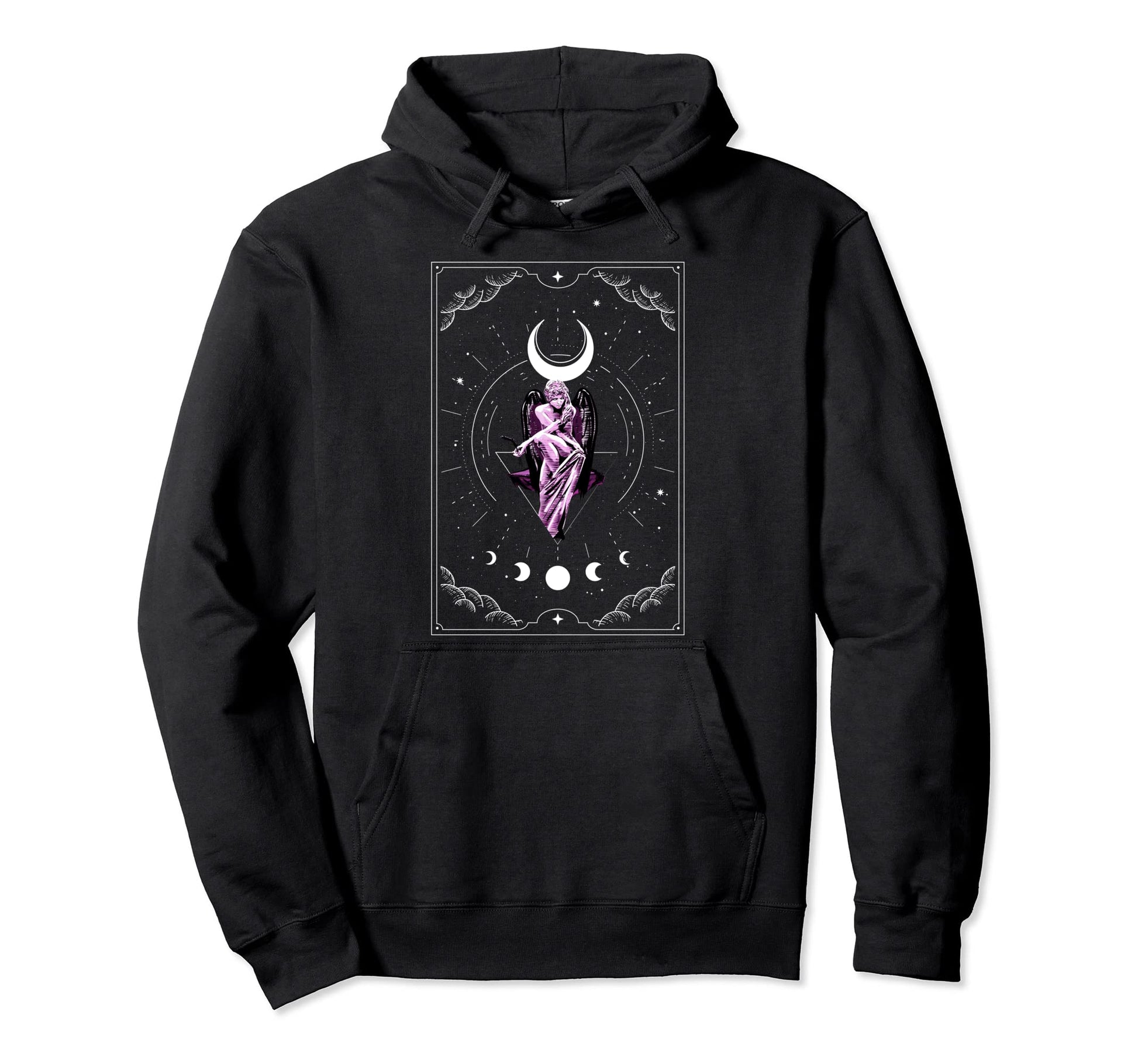 Aesthetic Angel Vaporwave Virgo Zodiac Hoodie - Casual Everyday Wear Unisex - T-Shirt, Sweatshirt, Hoodie