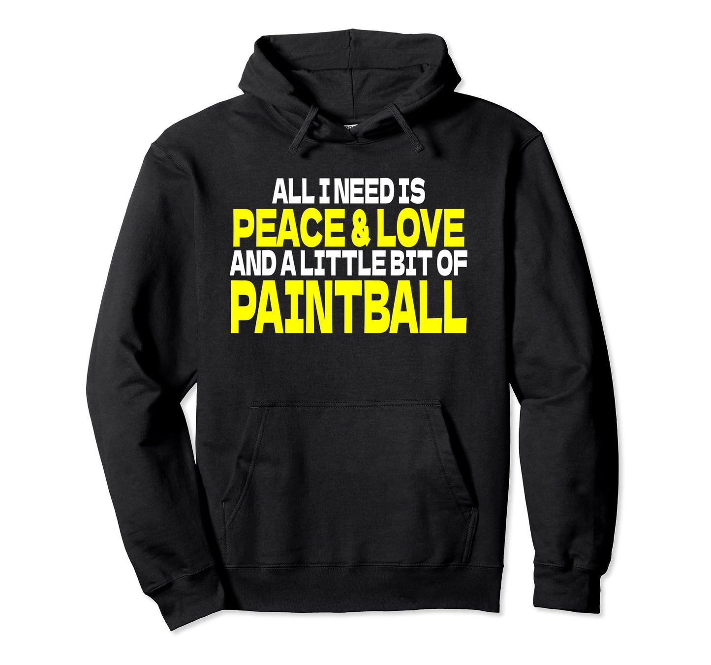 Paintball Markierer Gotcha Peace Love Hoodie - Aesthetic Graphic Unisex - T-Shirt, Sweatshirt, Hoodie