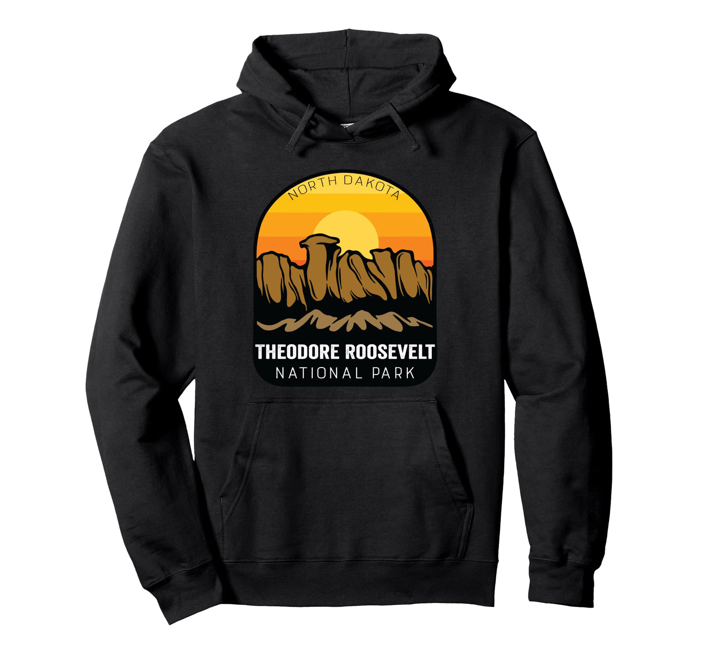 Us Theodore Roosevelt National Park Hoodie - Minimalist Print Men Women - T-Shirt, Sweatshirt, Hoodie
