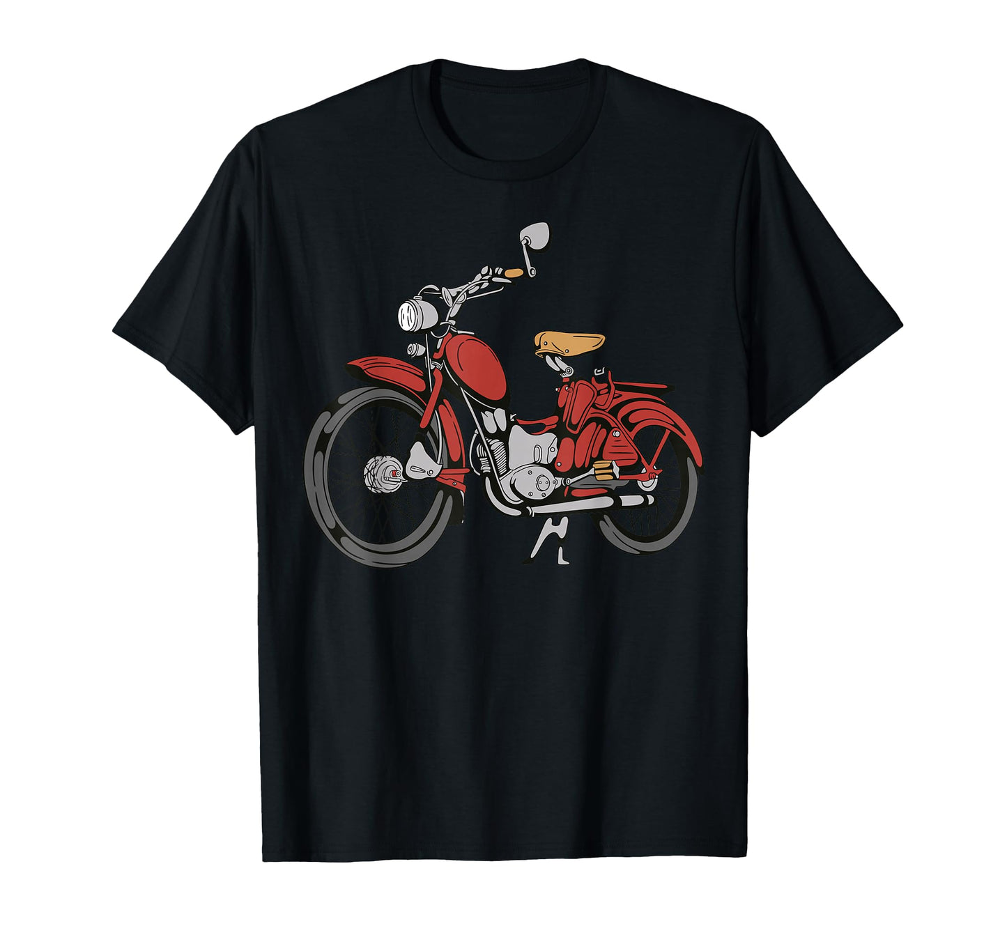 Red Motorcycle T-Shirt - Custom Art Print Unisex - T-Shirt, Sweatshirt, Hoodie