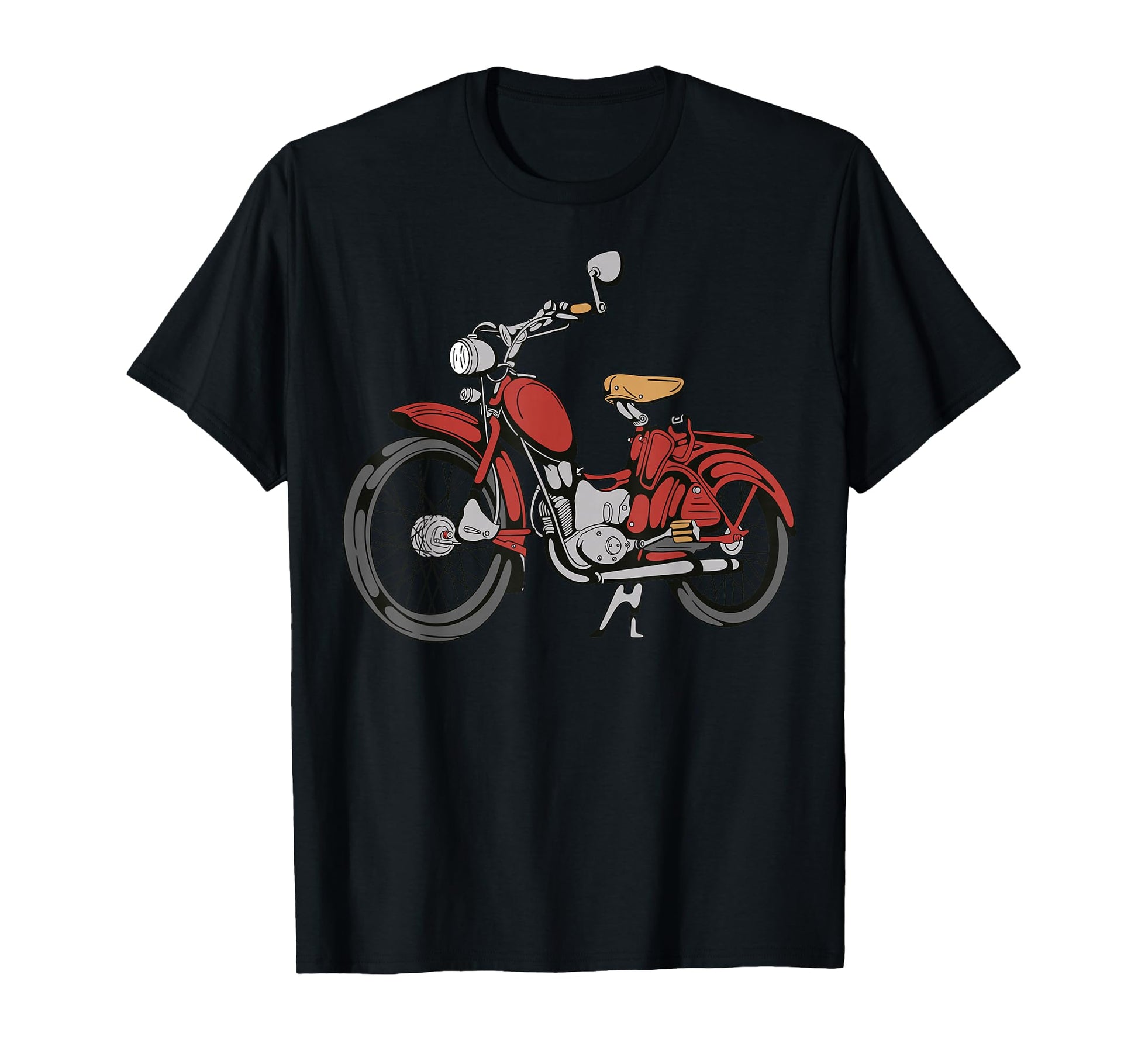 Red Motorcycle T-Shirt - Custom Art Print Unisex - T-Shirt, Sweatshirt, Hoodie