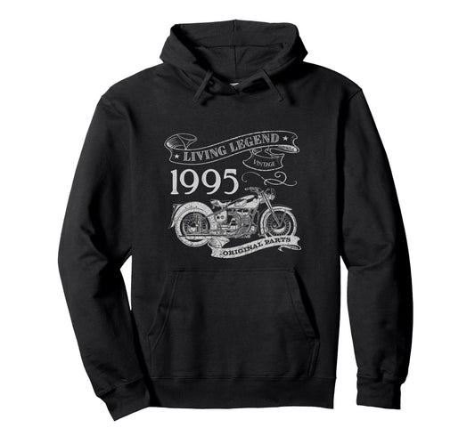 30Th Birthday 1995 Living Legend Hoodie - Aesthetic Graphic for Adults - T-Shirt, Sweatshirt, Hoodie