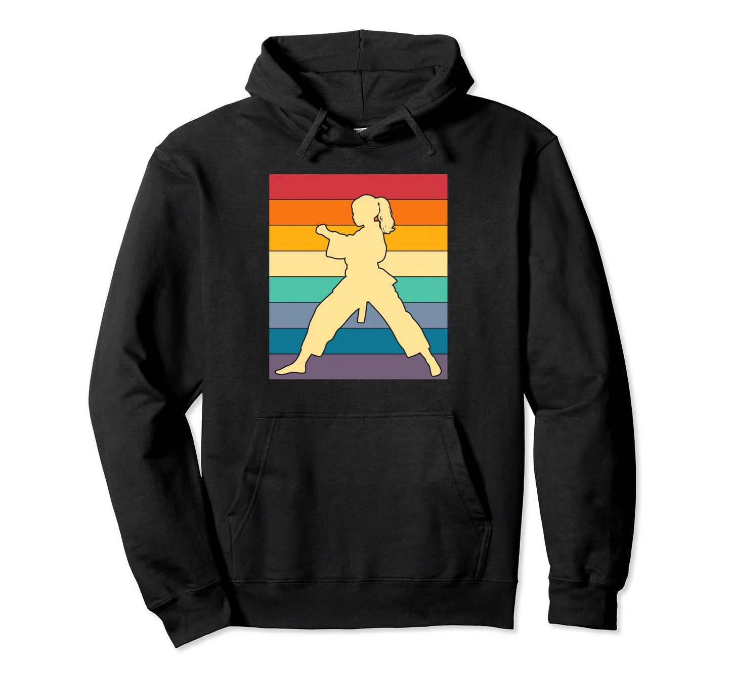 Judo Distressed Judo Rainbow Hoodie - Streetwear Style Unisex - T-Shirt, Sweatshirt, Hoodie