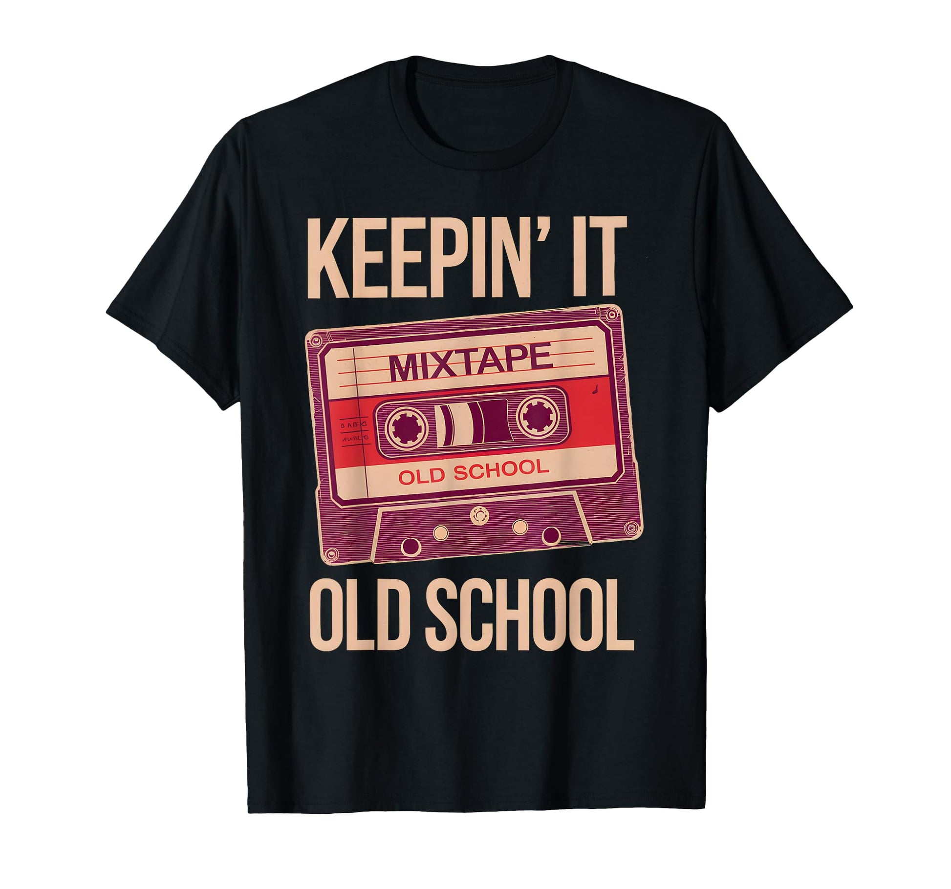 Old School Hip Hop 80S 90S Cassette Tape T-Shirt - Minimalist Print Unisex - T-Shirt, Sweatshirt, Hoodie