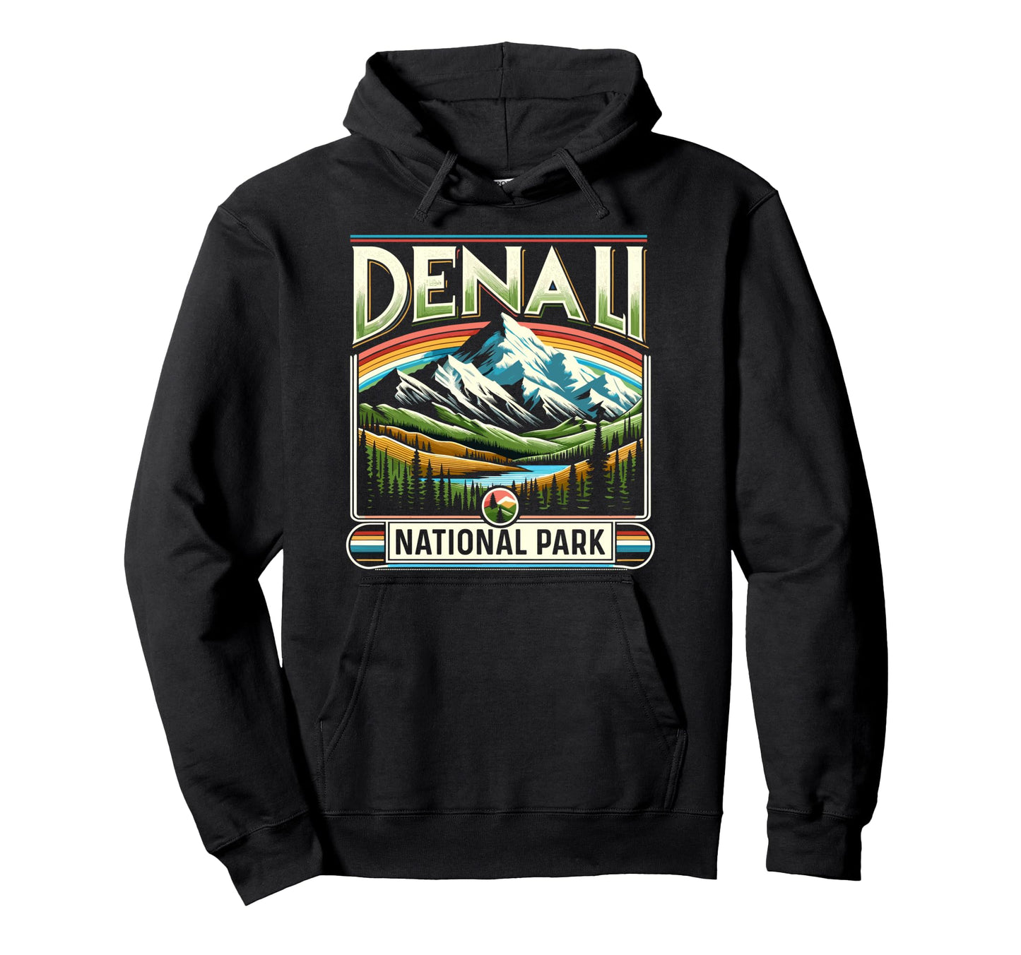 Denali National Park Scenic Denali Hoodie - Trendy Graphic for Adults - T-Shirt, Sweatshirt, Hoodie