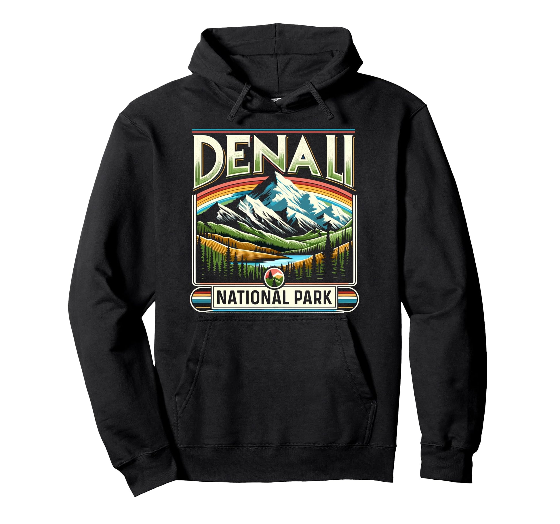 Denali National Park Scenic Denali Hoodie - Trendy Graphic for Adults - T-Shirt, Sweatshirt, Hoodie