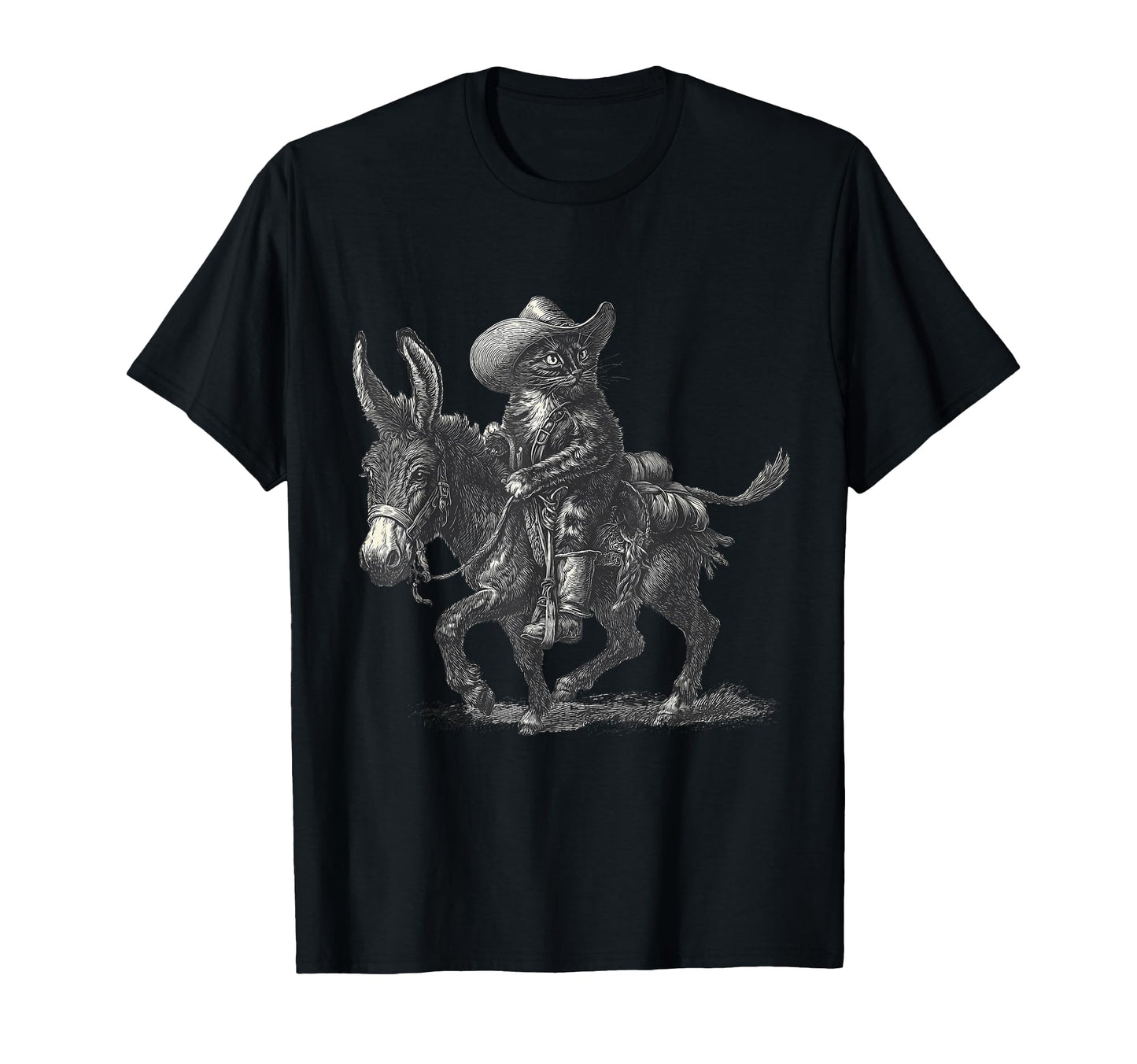 Western Country Cowgirl Funny Cowboy Cat T-Shirt - Trendy Graphic Men Women - T-Shirt, Sweatshirt, Hoodie