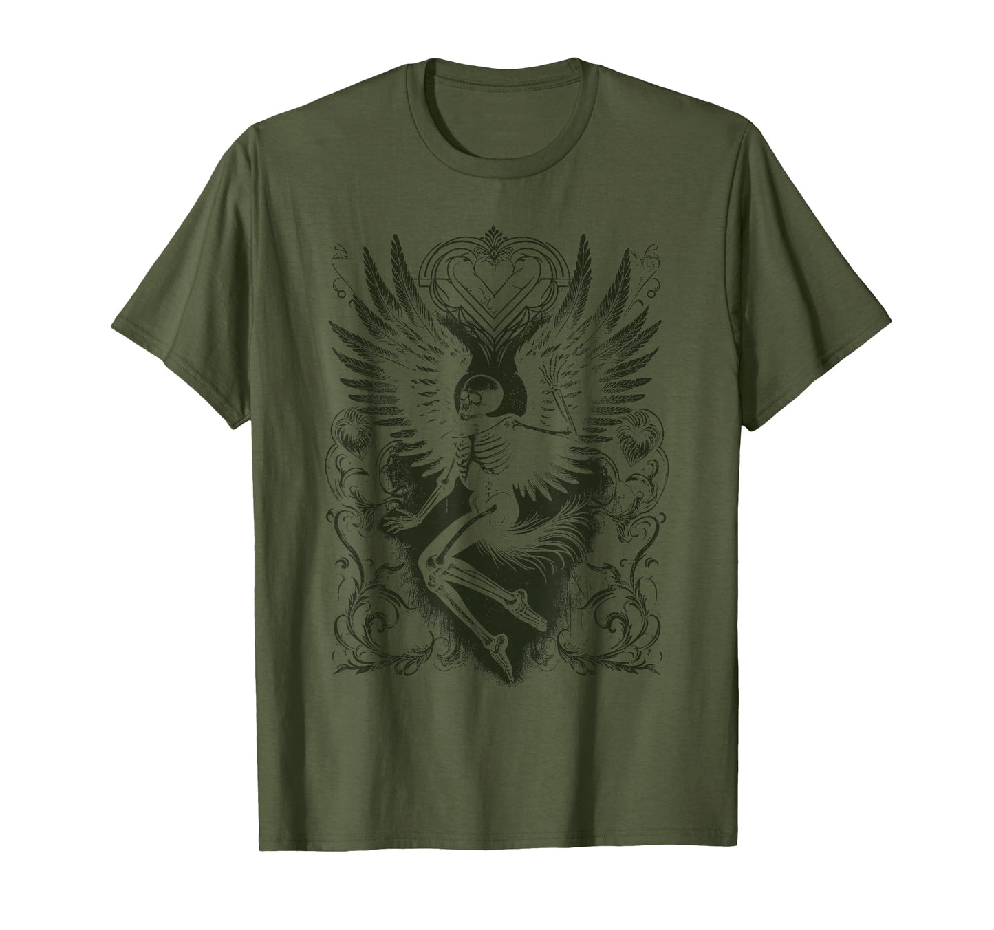Aesthetic Y2K Fairy Wings Skeleton Alt T-Shirt - Streetwear Style Unisex - T-Shirt, Sweatshirt, Hoodie