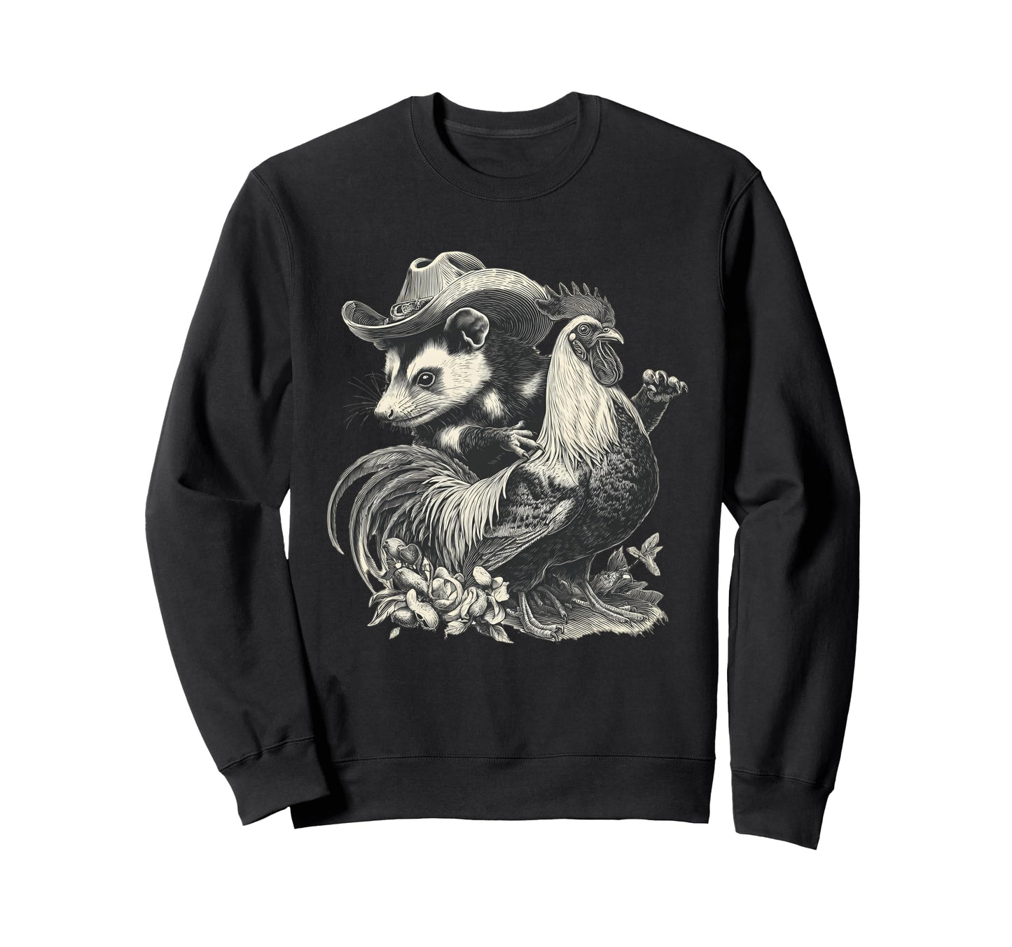 Opossum Cowboy Rodeo Cowgirl Sweatshirt - Streetwear Style Men Women - T-Shirt, Sweatshirt, Hoodie