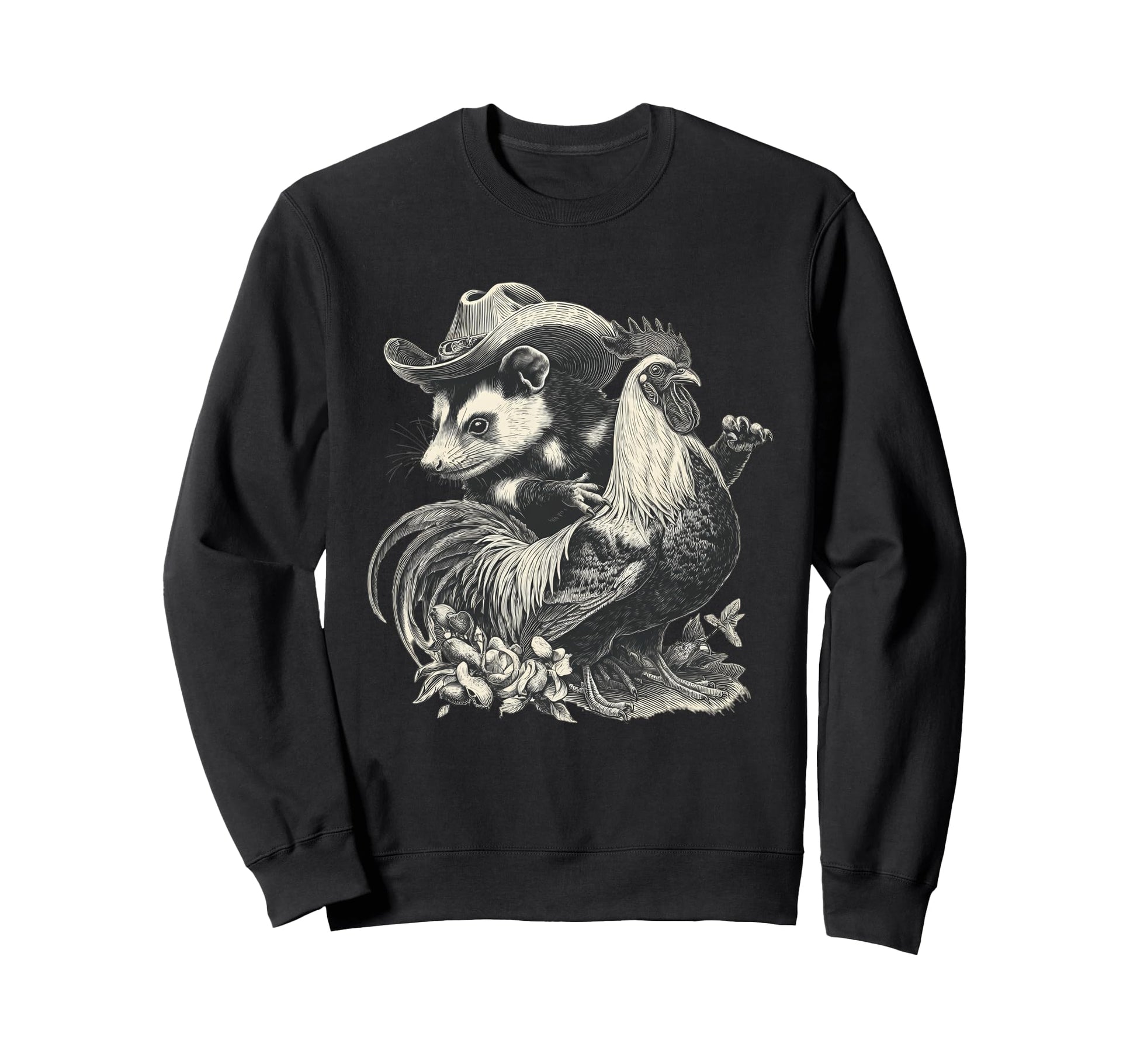 Opossum Cowboy Rodeo Cowgirl Sweatshirt - Streetwear Style Men Women - T-Shirt, Sweatshirt, Hoodie