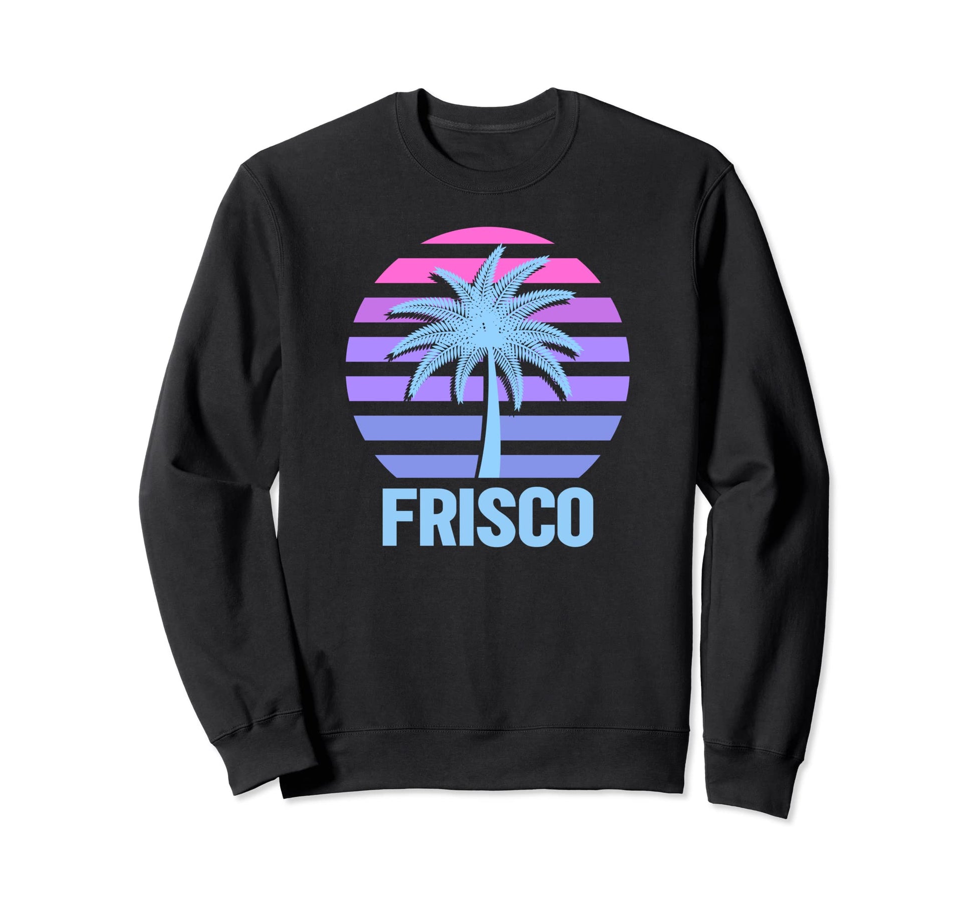 Frisco Vacation Vaporwave Sweatshirt - Fun Novelty Design for Adults - T-Shirt, Sweatshirt, Hoodie