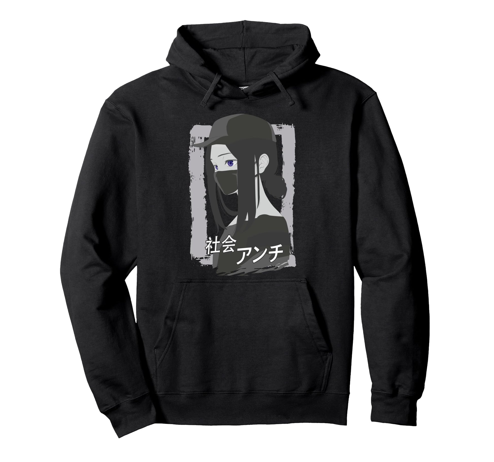 Anti Social Japanese Aesthetic Hoodie - Casual Everyday Wear Unisex - T-Shirt, Sweatshirt, Hoodie