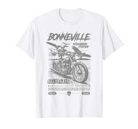 Bonneville Salt Flats Motorcycle Racing T-Shirt - Aesthetic Graphic Unisex - T-Shirt, Sweatshirt, Hoodie