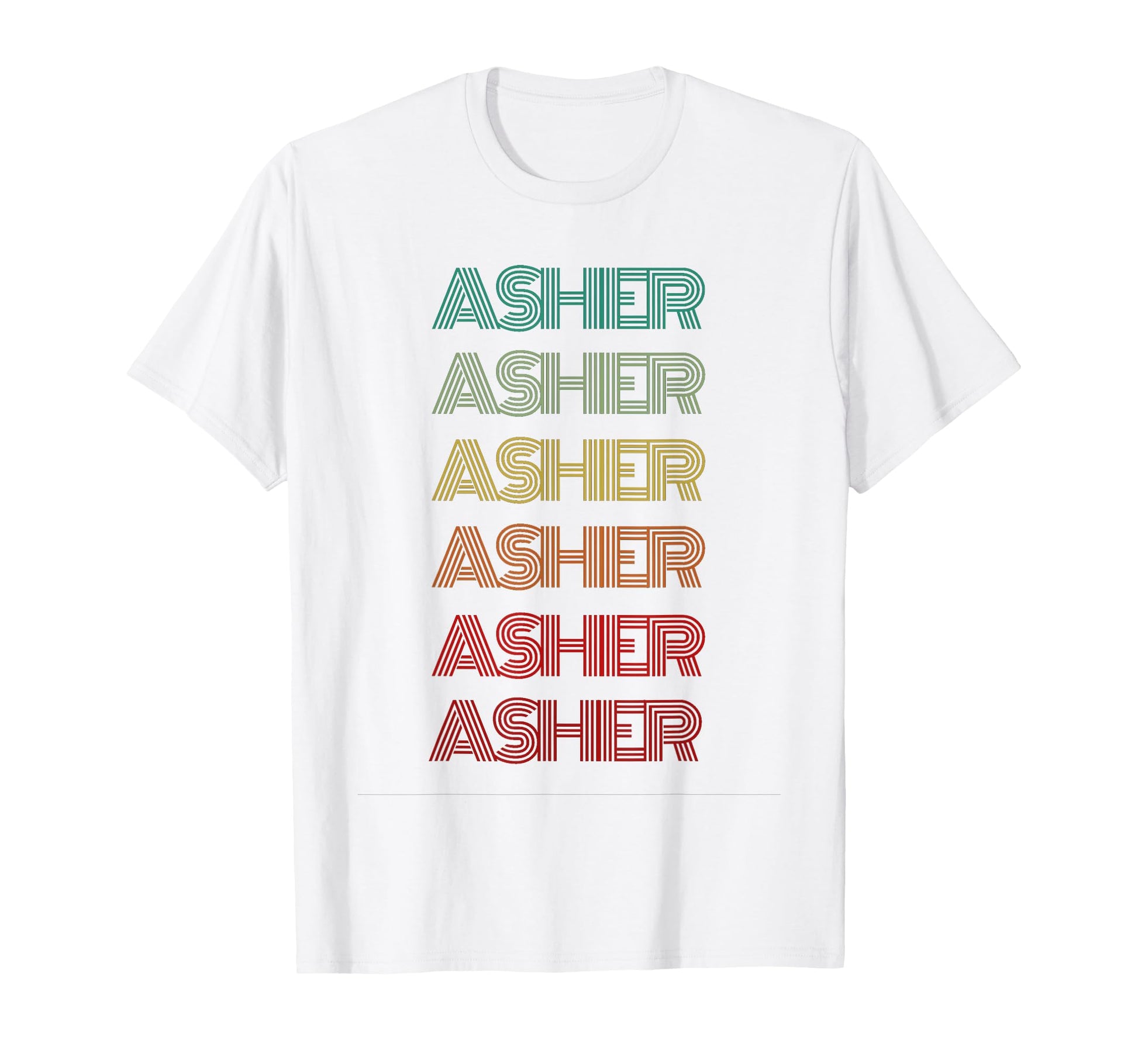 First Name Asher Personalized T-Shirt - Fun Novelty Design for Adults - T-Shirt, Sweatshirt, Hoodie